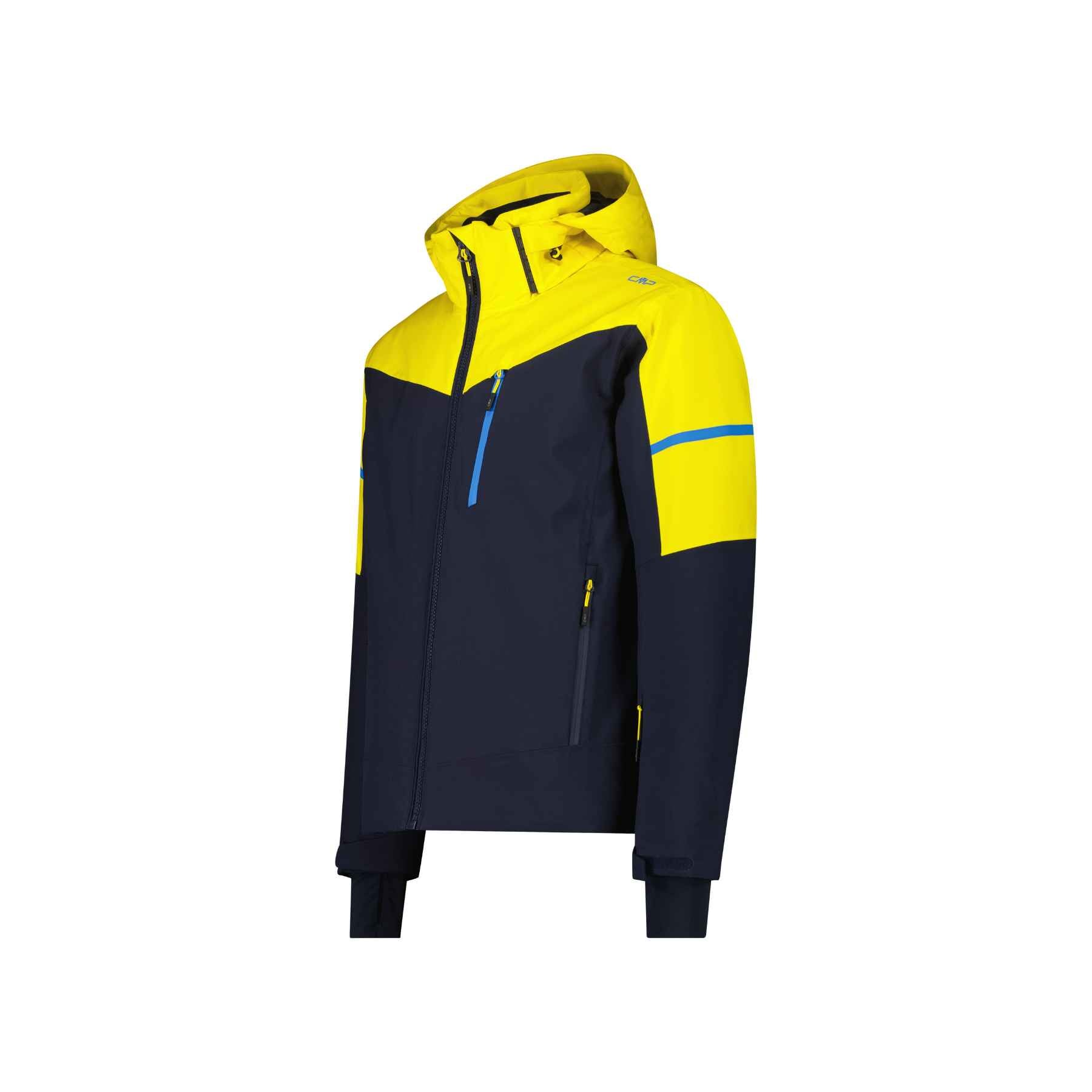 CMP Men's Ski Jacket in Black Yellow