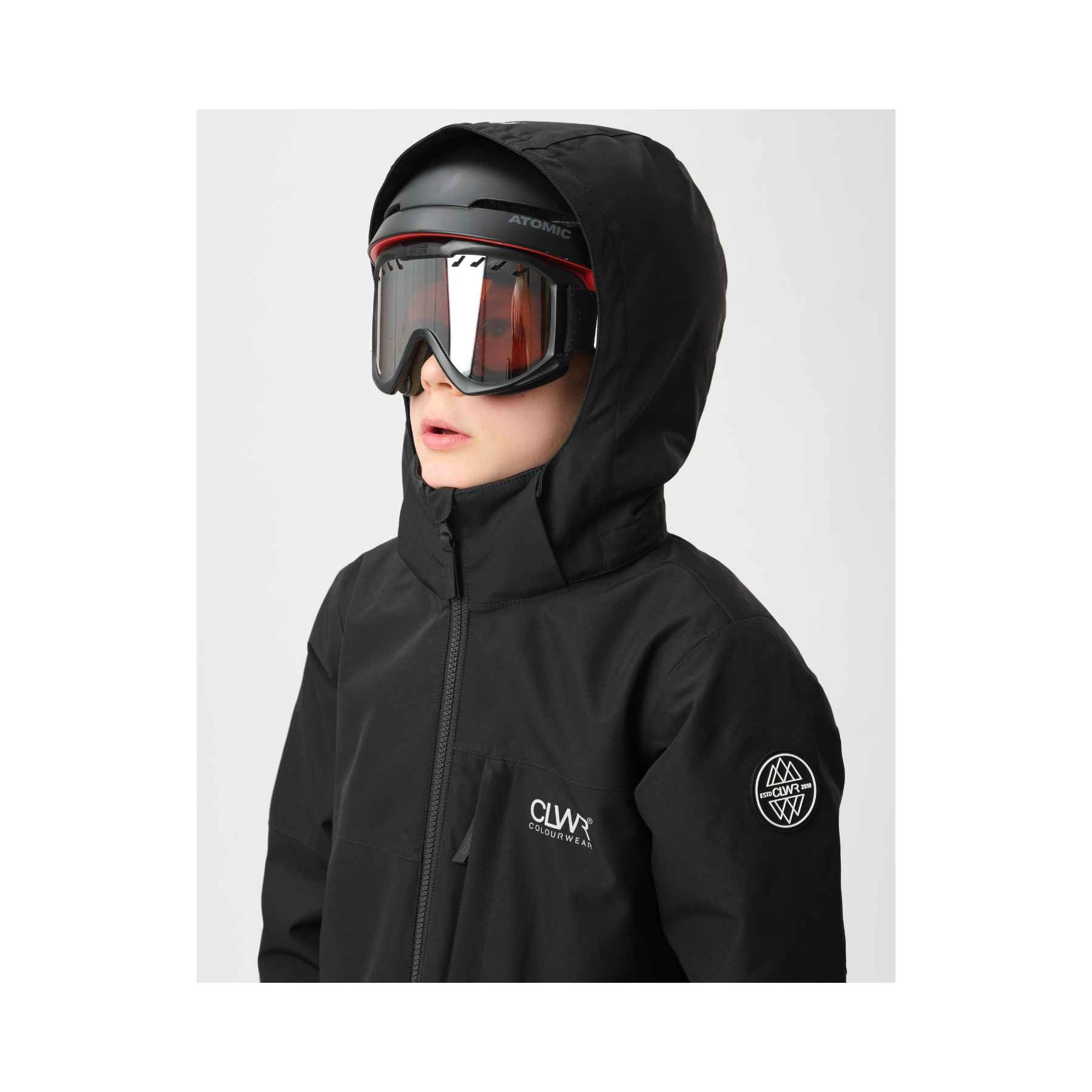 Colourwear Youth Pow Jacket in Black