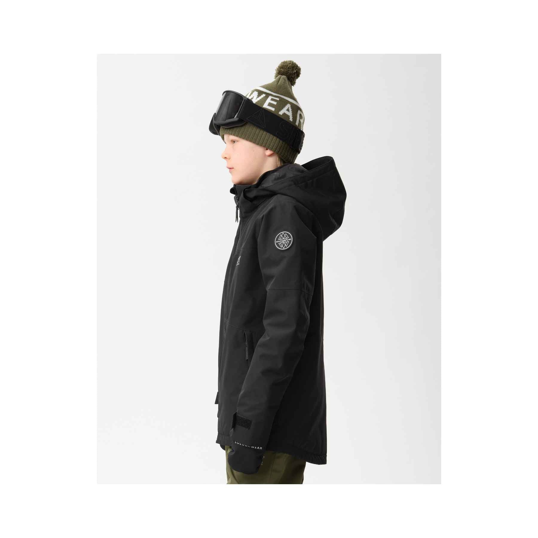 Colourwear Youth Pow Jacket in Black
