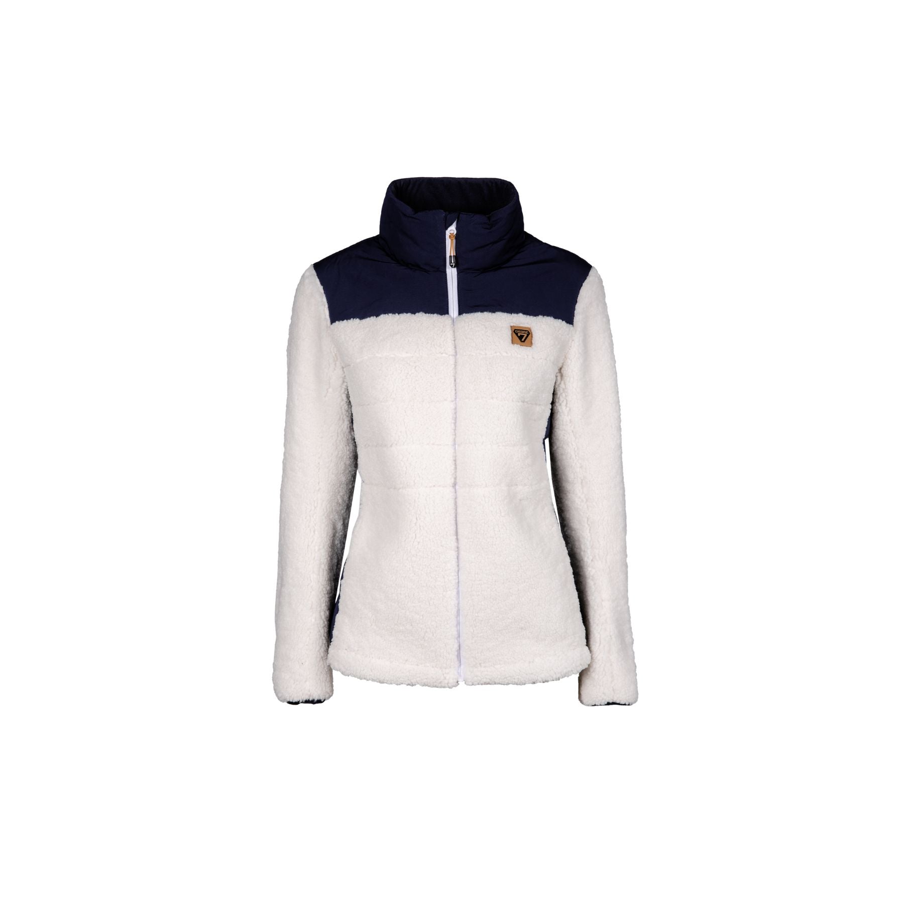 Degré7 Aroa Fleece Jacket in Off White
