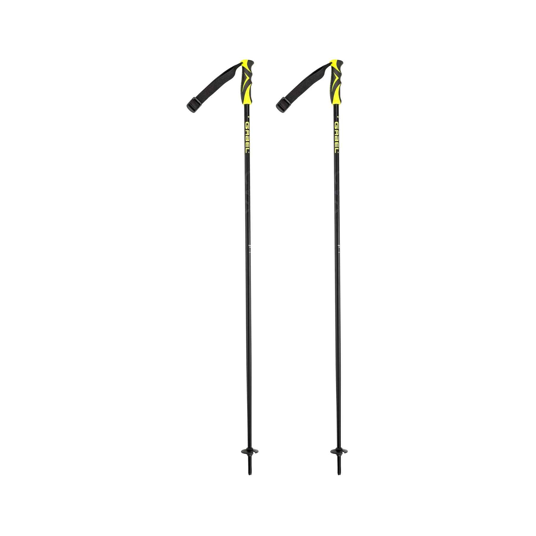 Gabel CVX Ski Poles in Black/Yellow