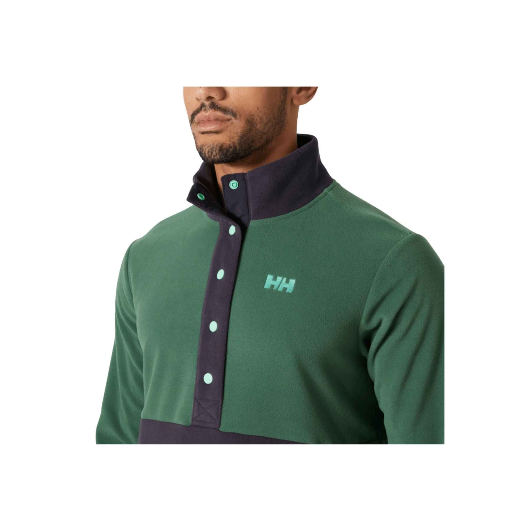 Helly Hansen Daybreaker Snap Pullover in Jungle Green