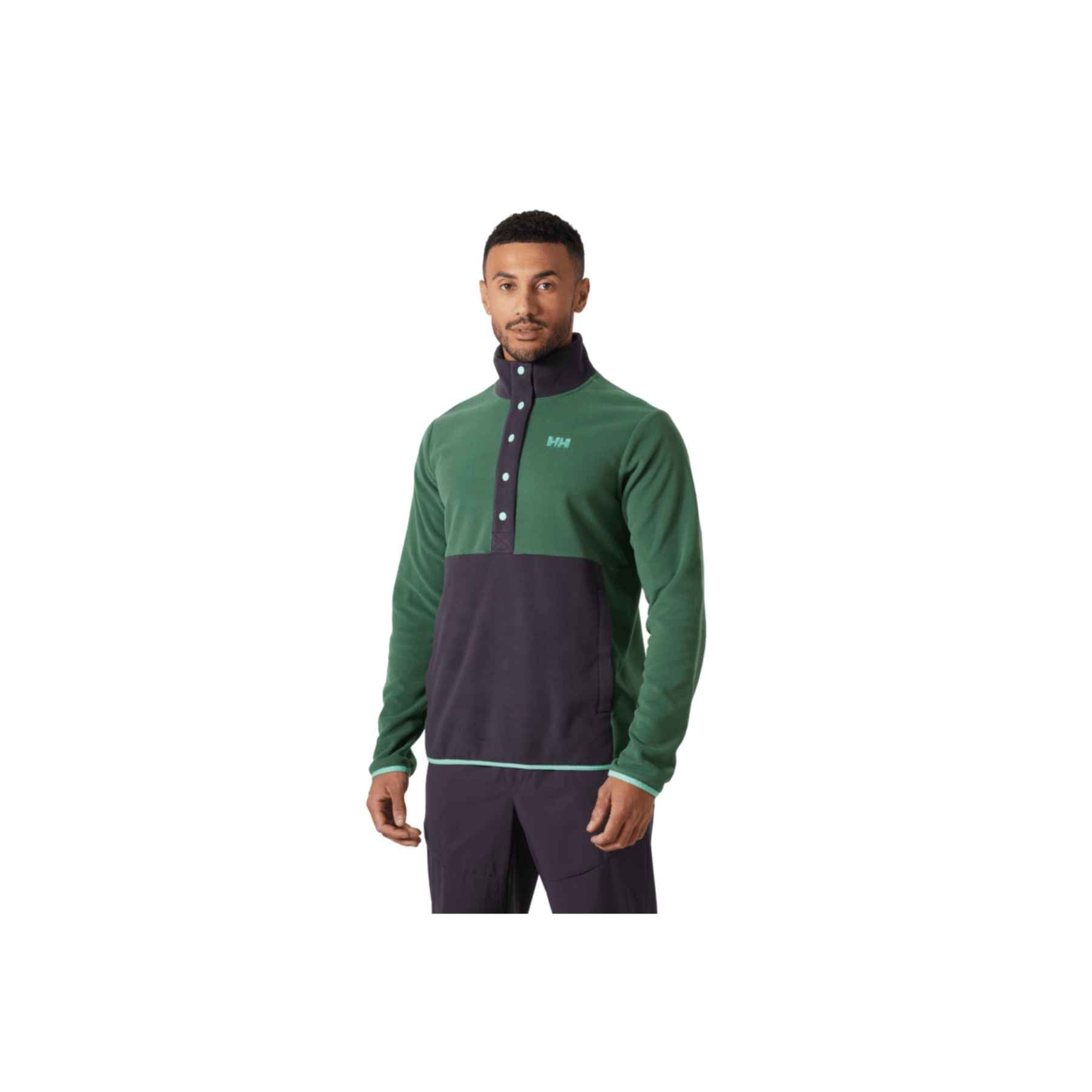 Helly Hansen Daybreaker Snap Pullover in Jungle Green