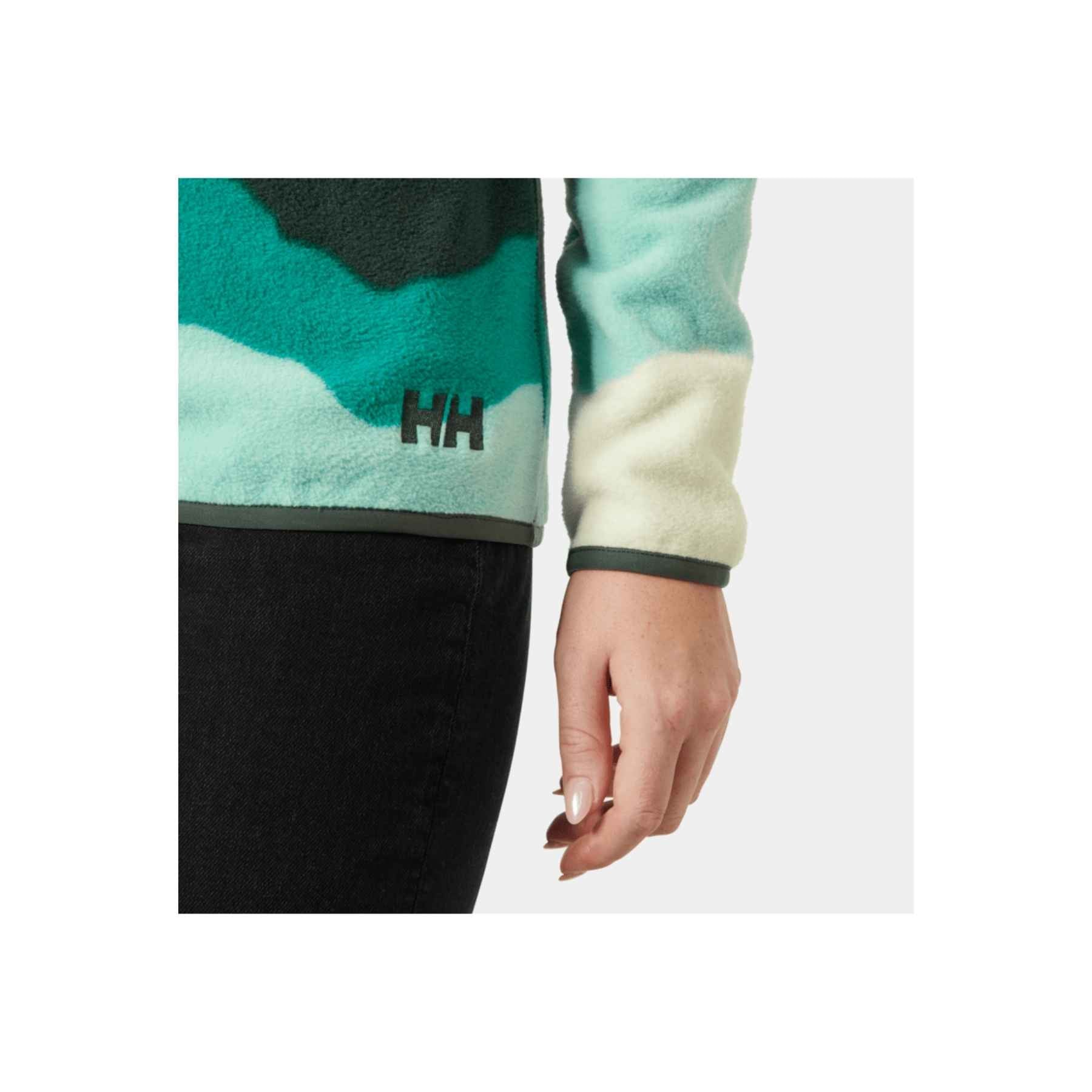 Helly Hansen W Maridalen Printed Fleece in Lagoon Mountain Peak