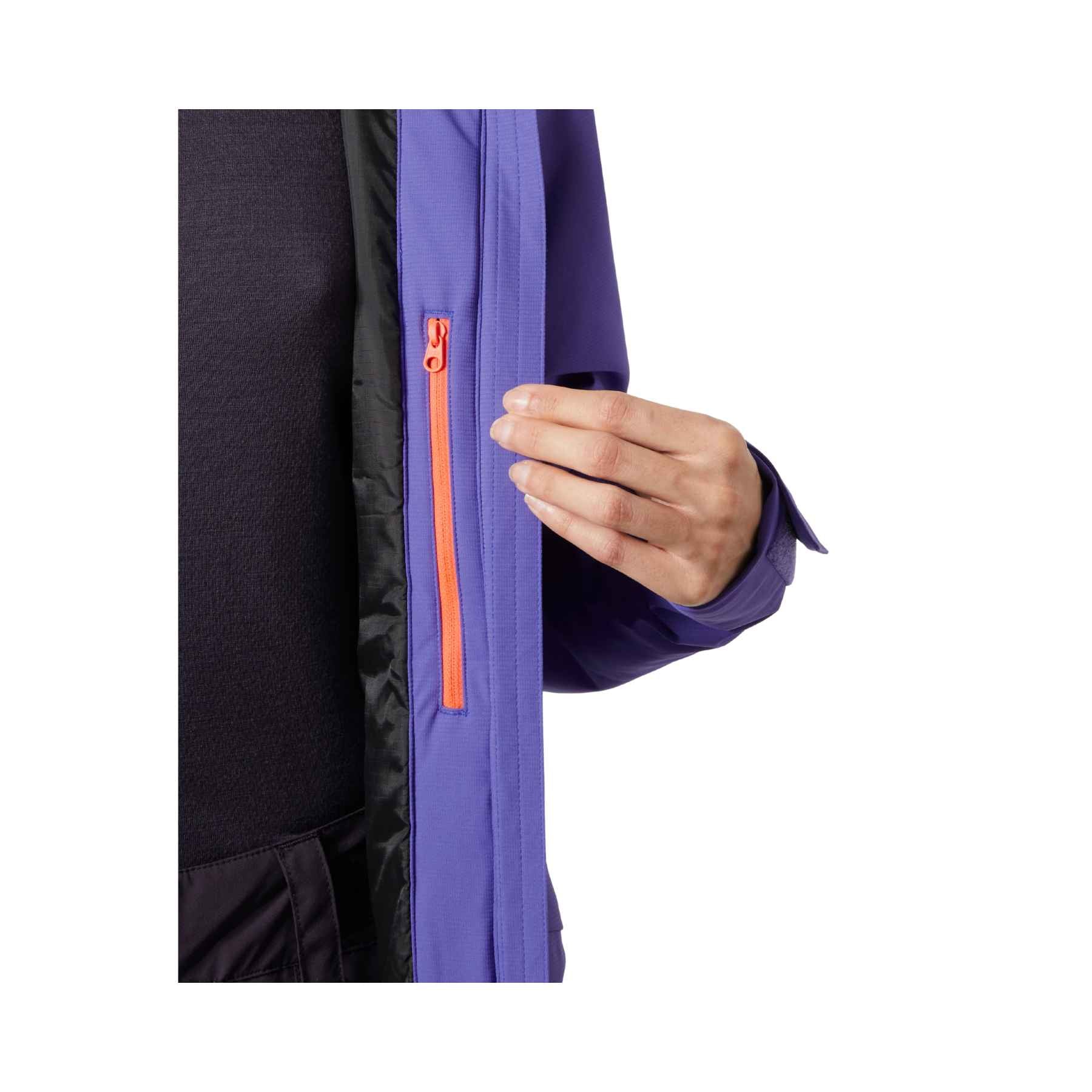 Helly Hansen W Powchaser 2.0 Jacket in Black Grape