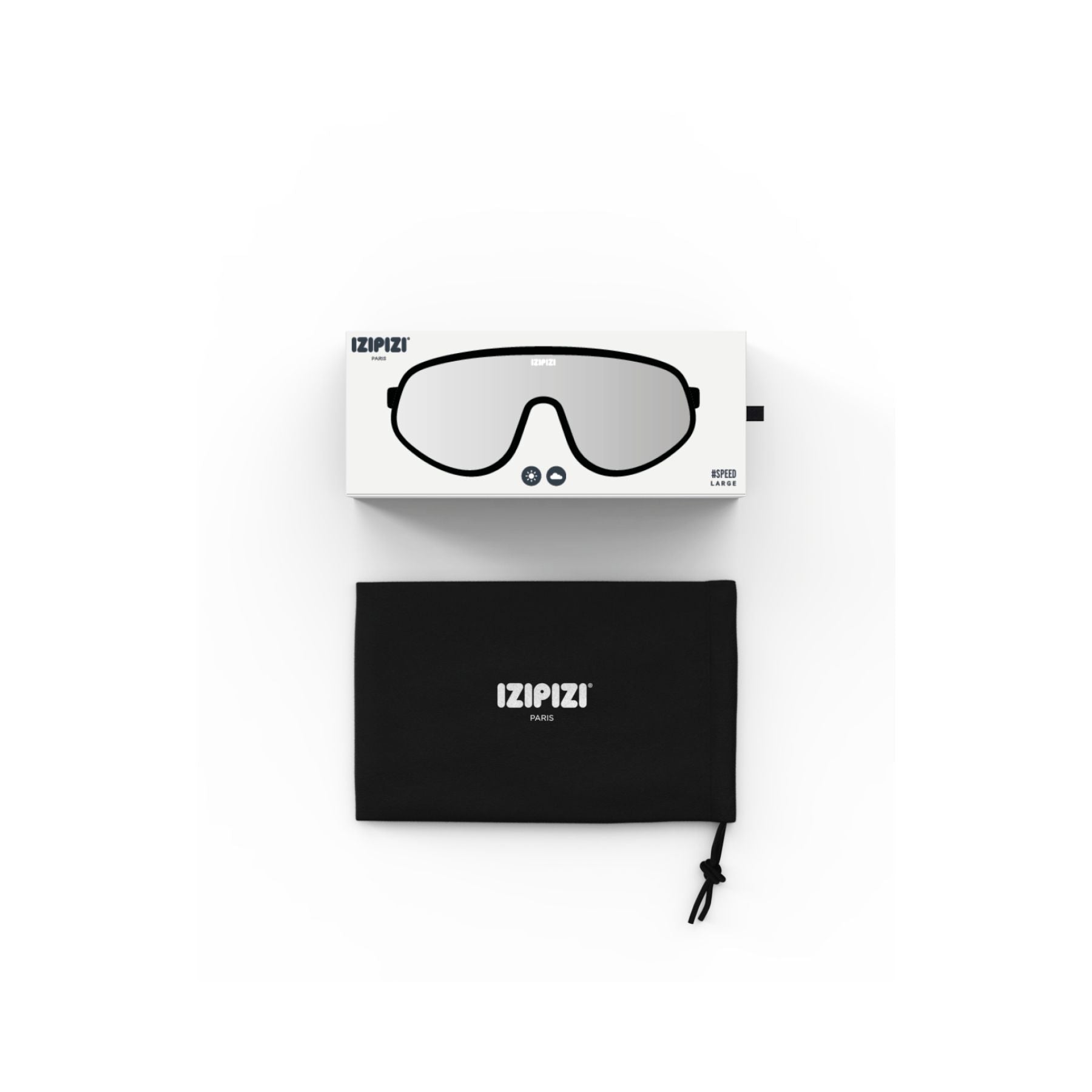 Izipizi Speed L Black Sunglasses