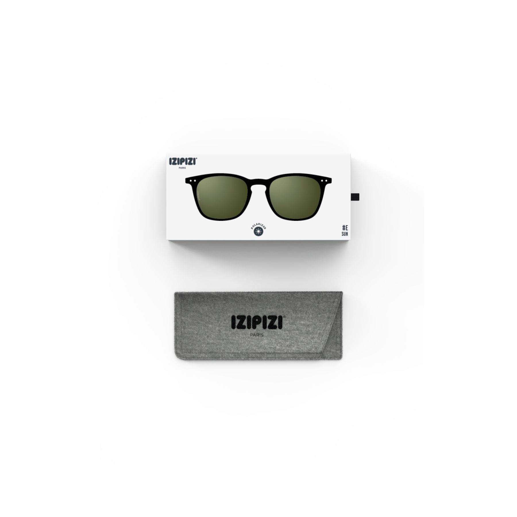 Izipizi Sun #E Black Polarized Sunglasses
