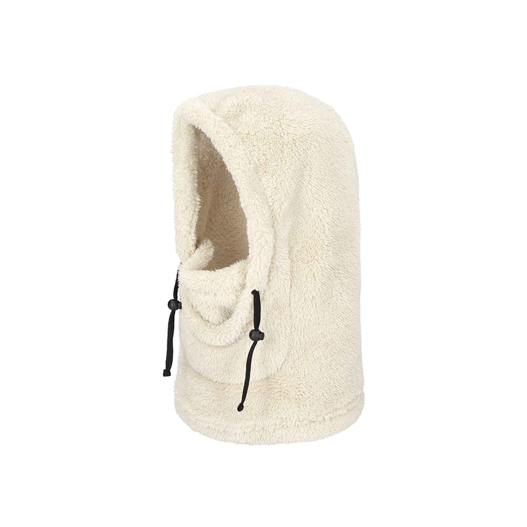 JailJam Teddy Fleece Hood in Off White