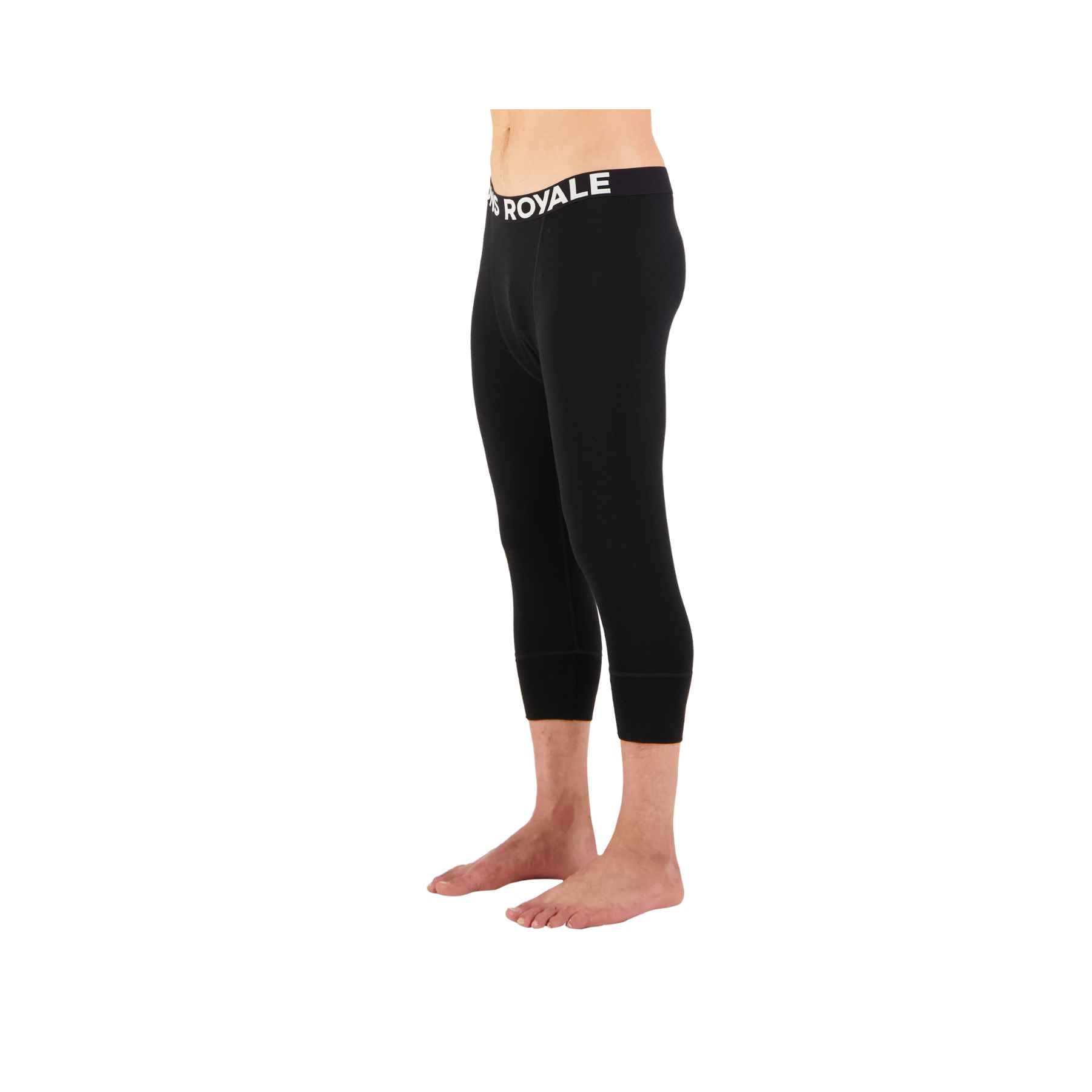 Mons Royale Cascade Merino Flex 3/4 Legging in Black