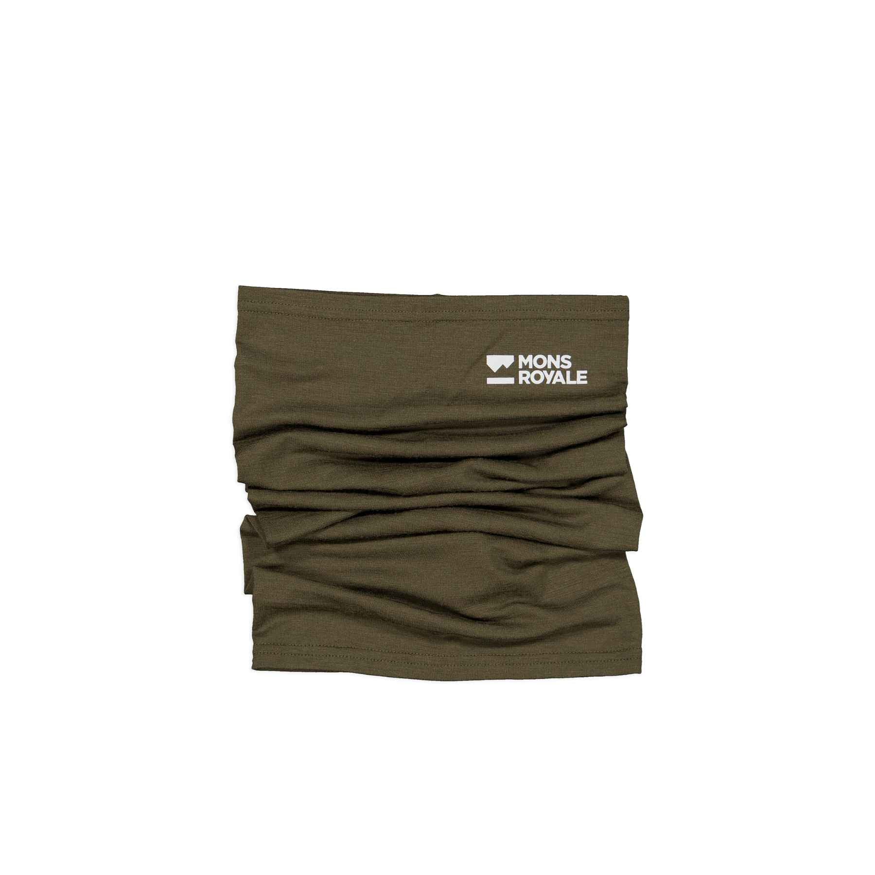 Mons Royale Daily Dose Merino Neckwarmer in Dark Olive