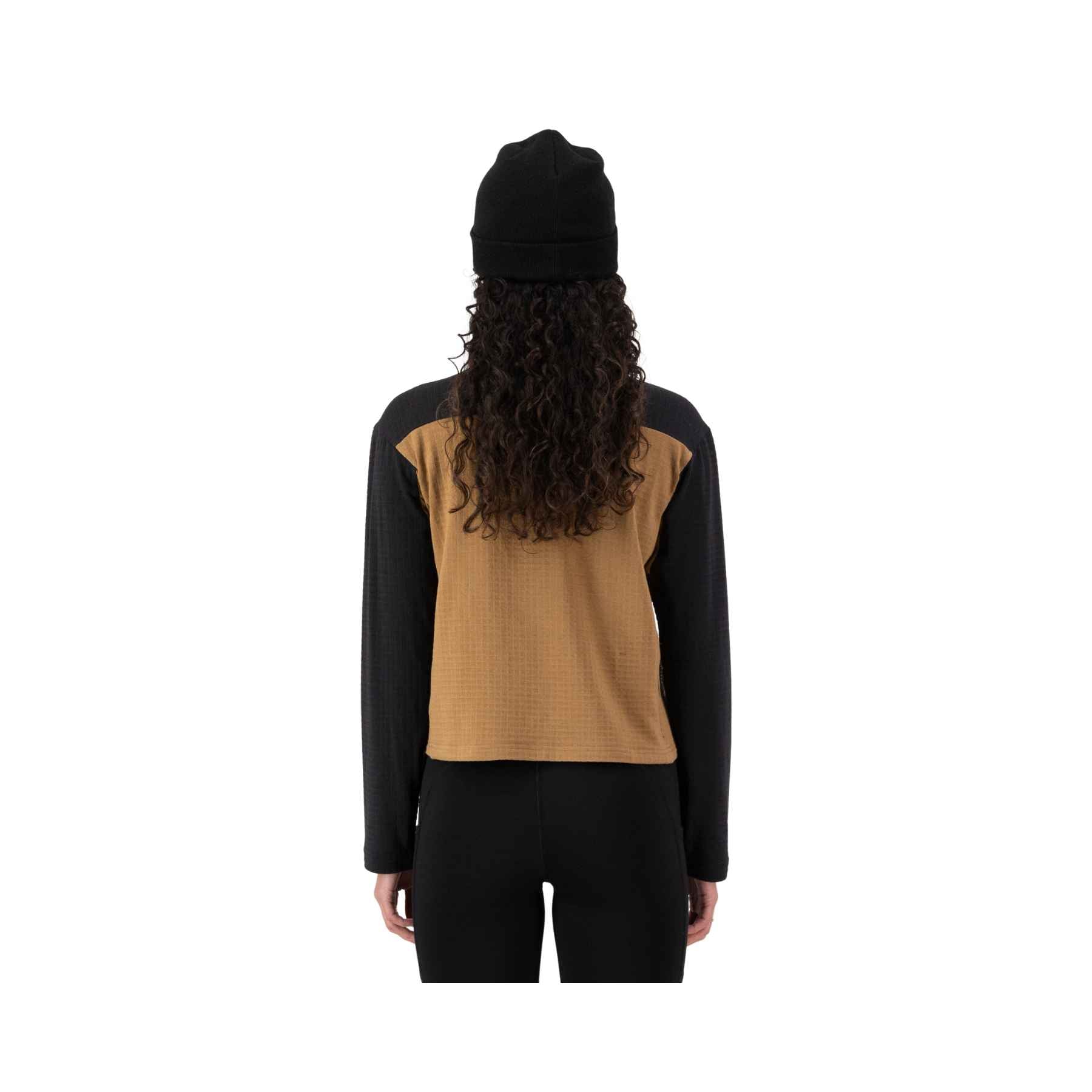 Mons Royale Offgrid Merino Fleece in Black/Toffee