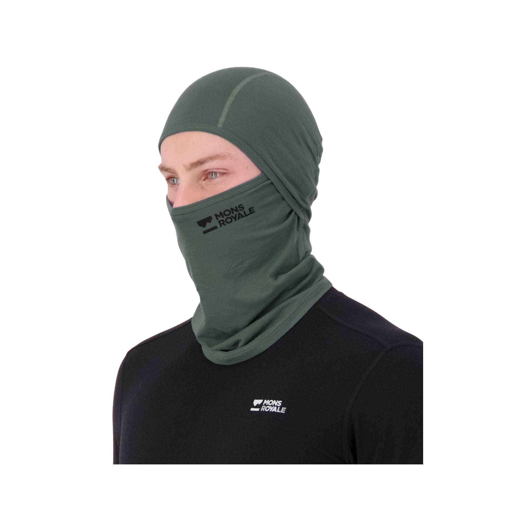 Mons Royale Santa Rosa Merino Balaclava - Burnt Sage