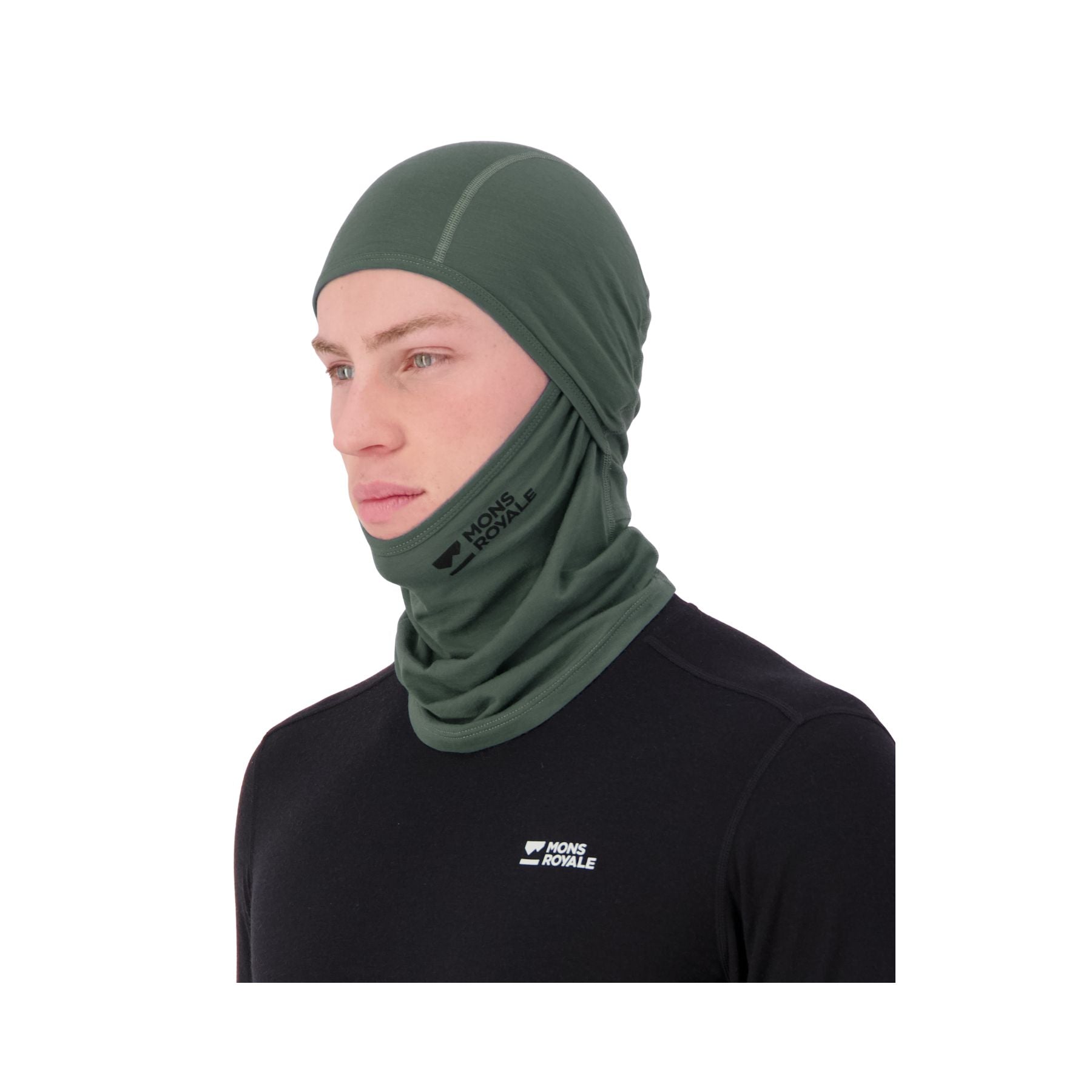 Mons Royale Santa Rosa Merino Balaclava - Burnt Sage