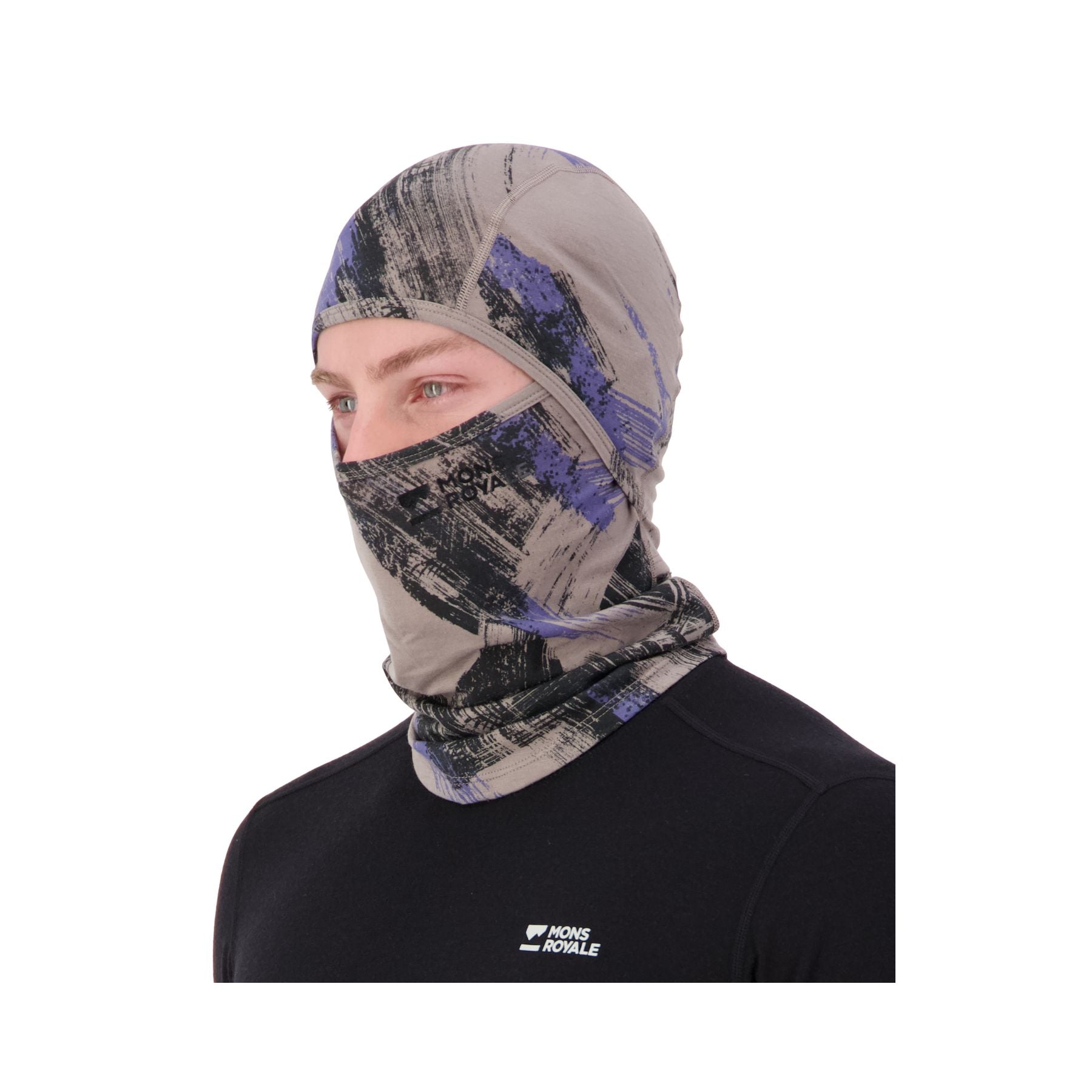 Mons Royale Santa Rosa Merino Balaclava - Paintbrush Blue