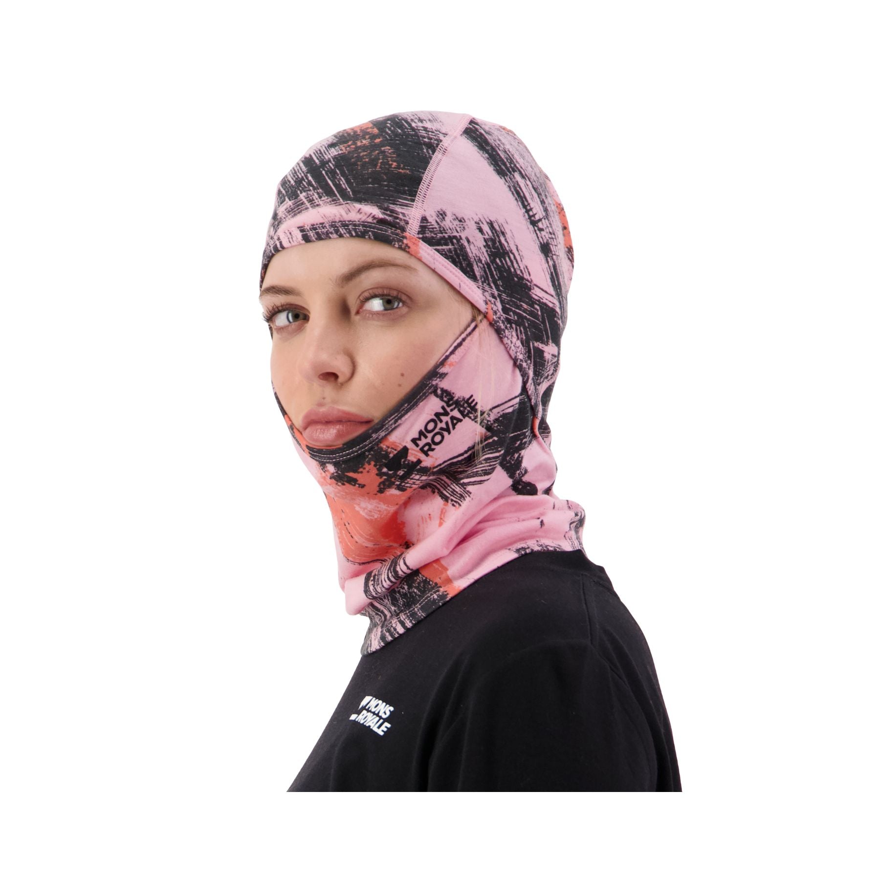 Mons Royale Santa Rosa Merino Balaclava - Paintbrush Pink