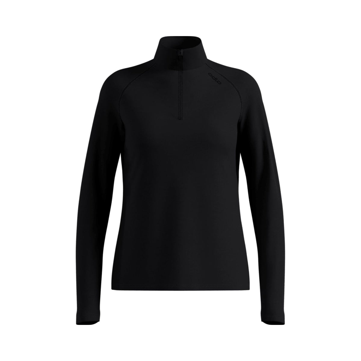 Odlo Essential Warm Women's Mid-Layer Half-Zip - Black