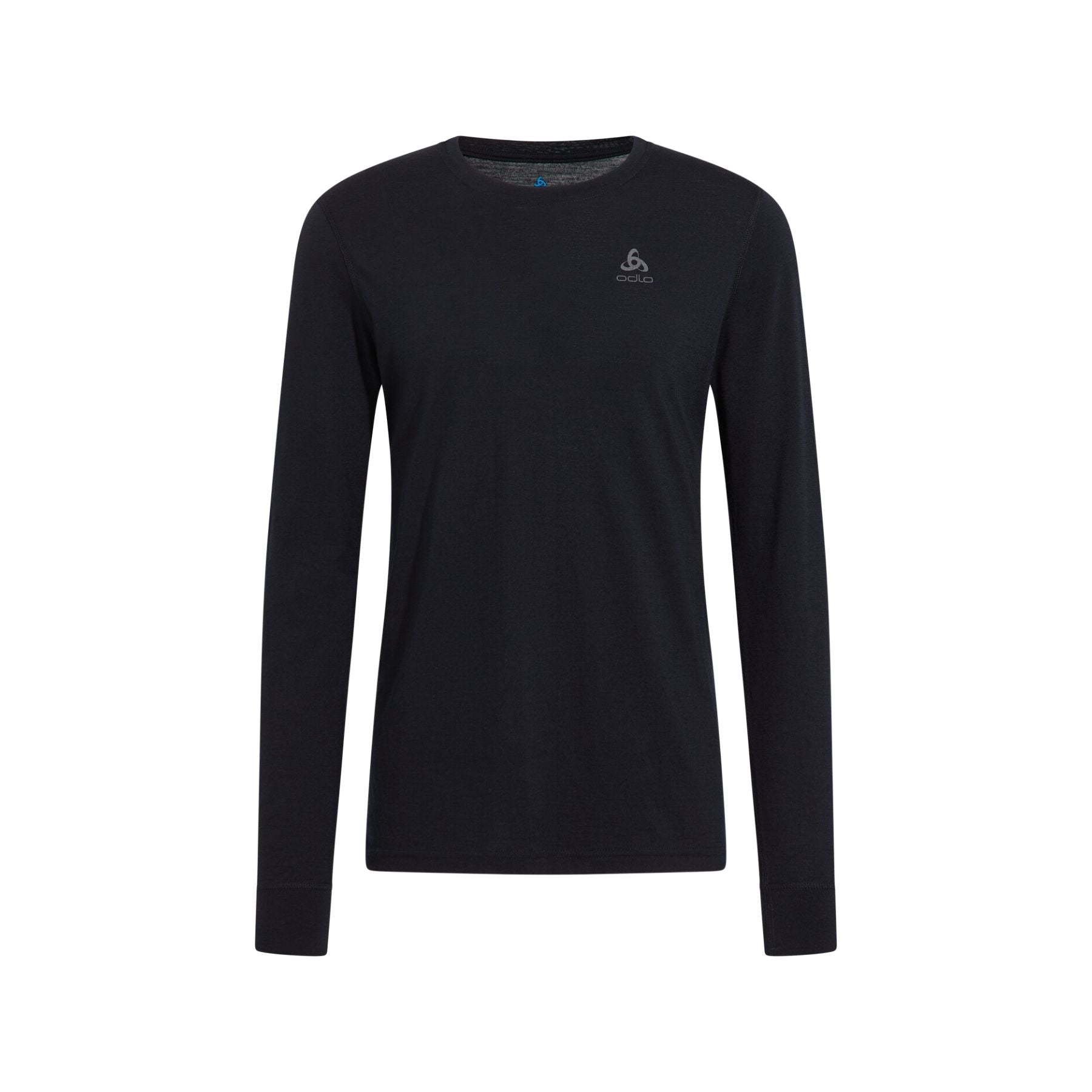 Odlo Men's Natural Merino 200 Base Layer Top in Black