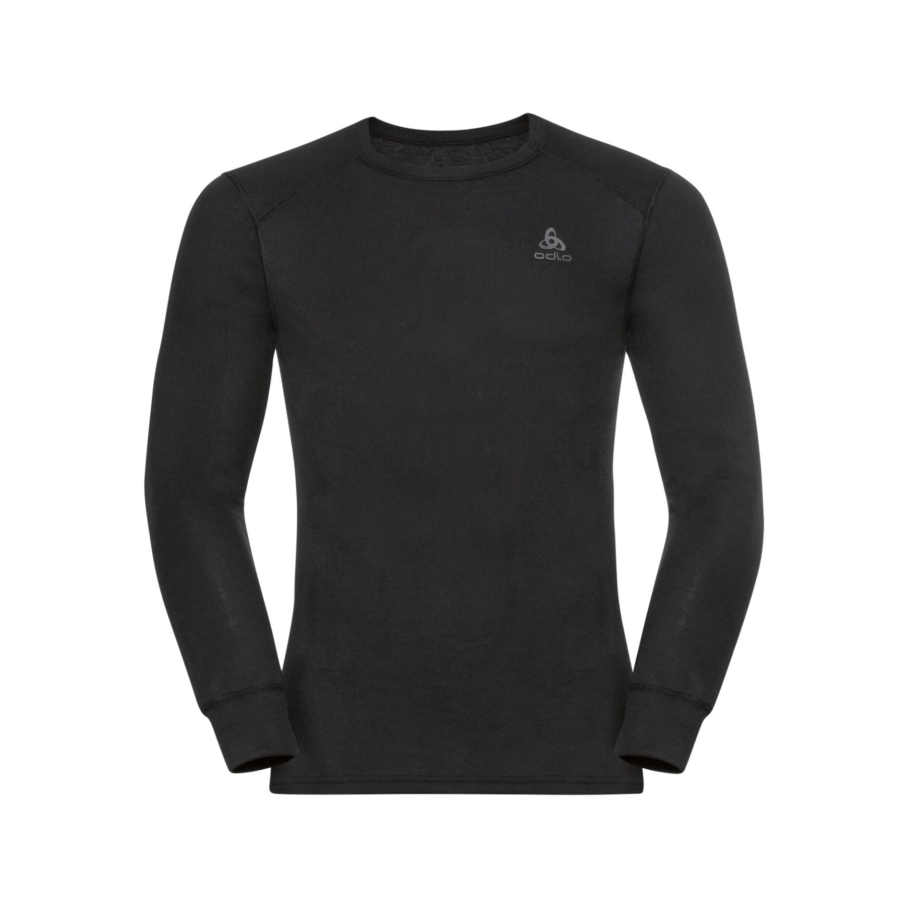 Odlo Men's Active Warm Base Layer Top in Black