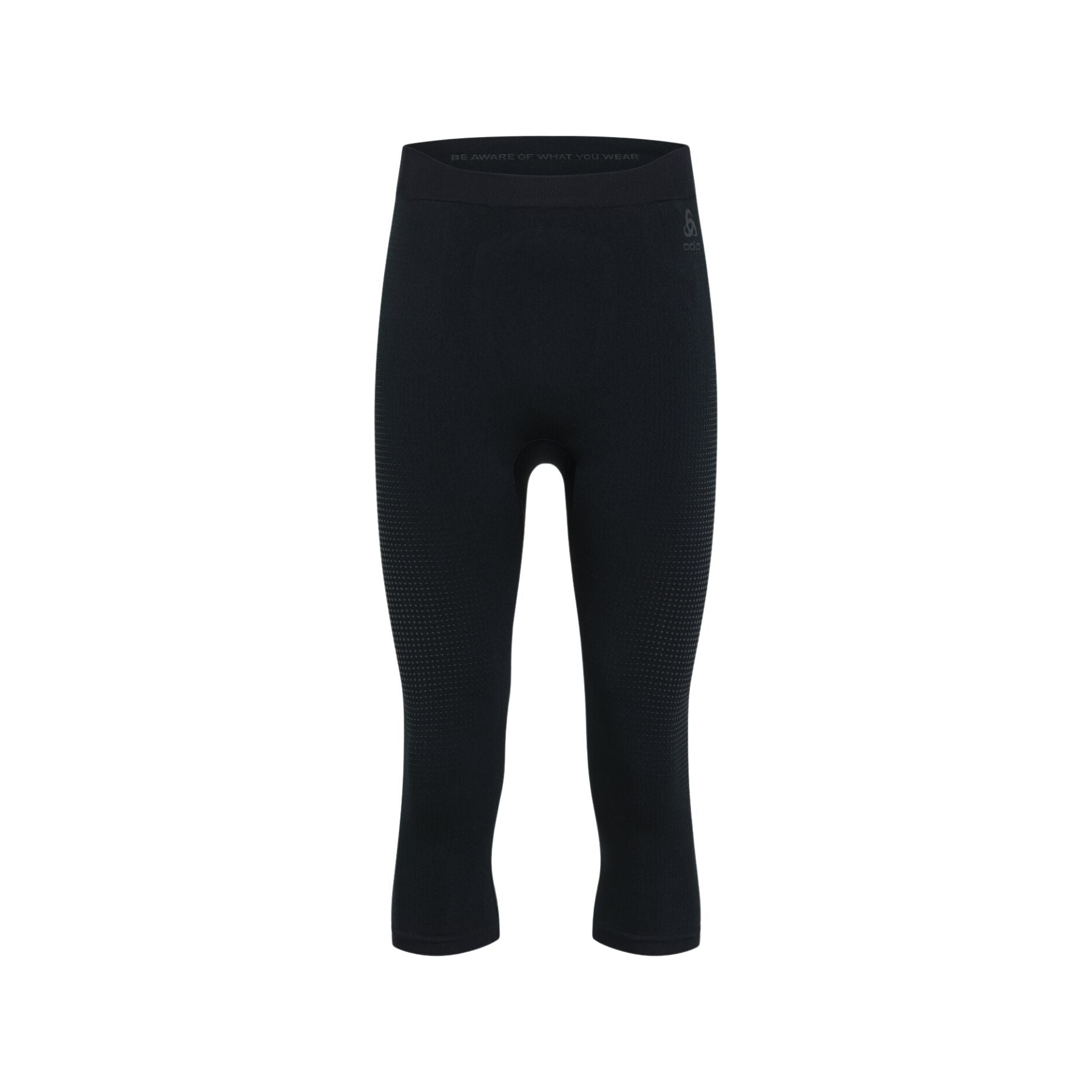 Odlo Men's Performance Warm Base Layer Bottom in Black/Graphite Grey