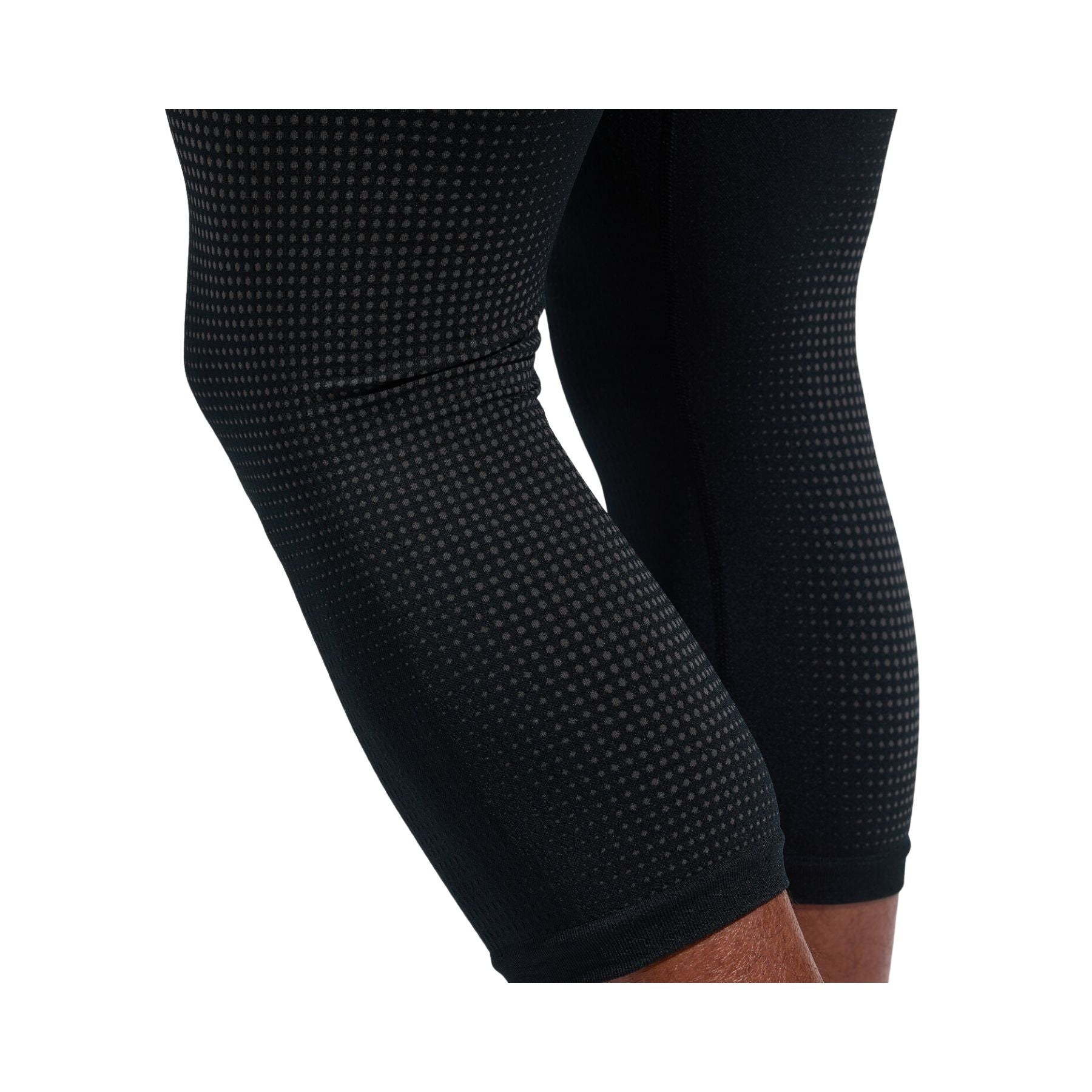 Odlo Men's Performance Warm Base Layer Bottom in Black/Graphite Grey