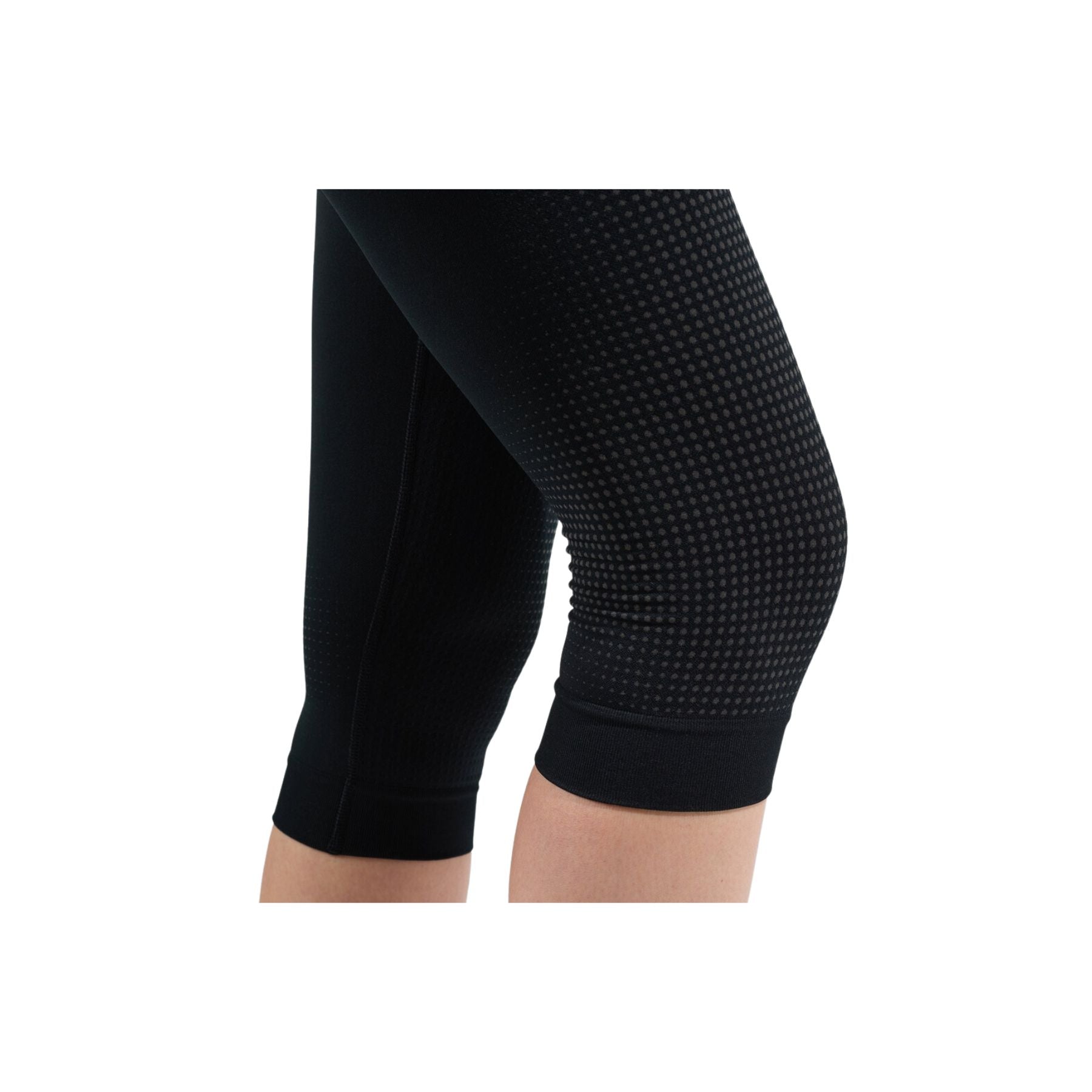 Odlo Women's Performance Warm Base Layer Bottom in Black/Graphite Grey