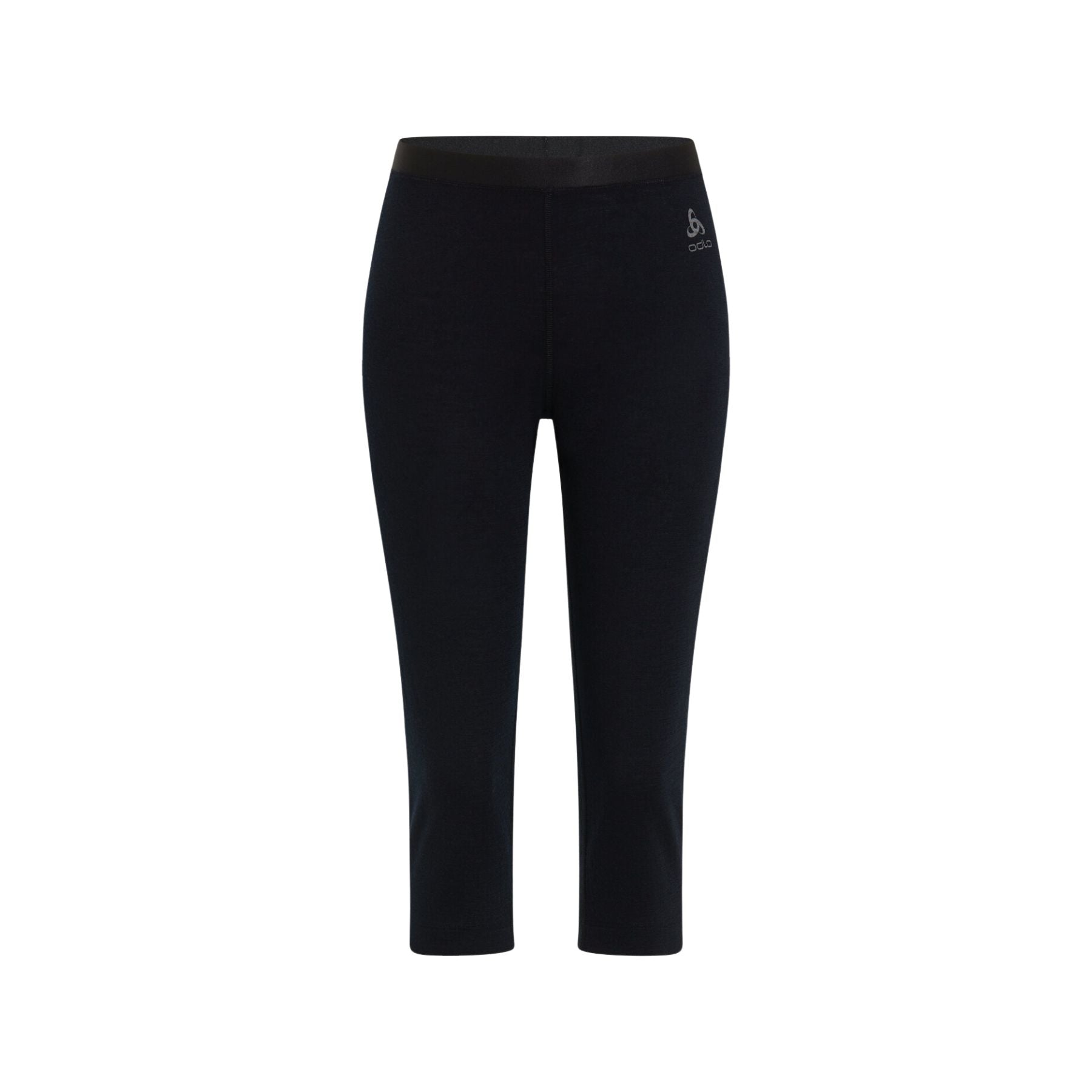 Odlo Women's Natural Merino 200 Base Layer 3/4 Bottoms in Black