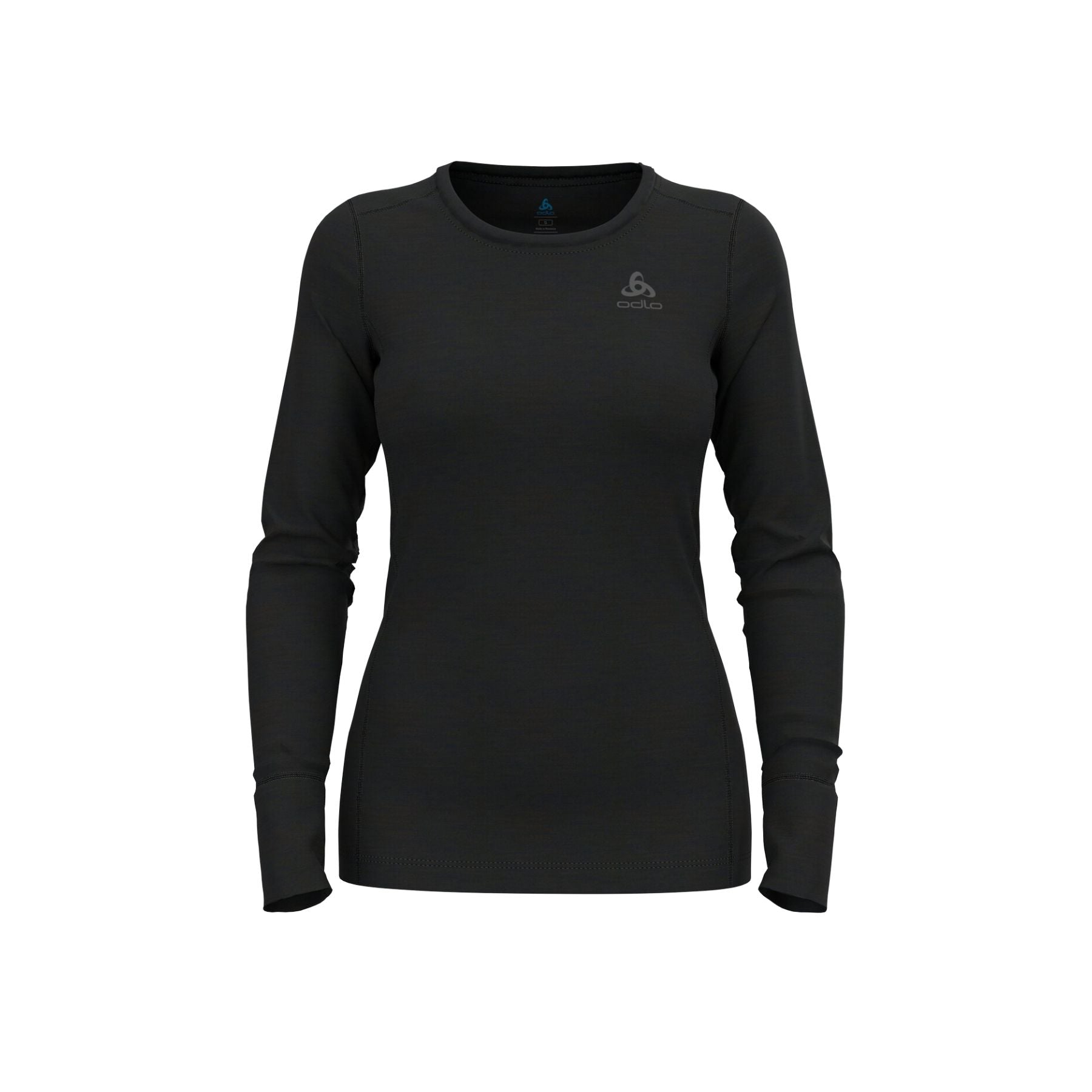 Odlo Women's Natural Merino 200 Base Layer Top in Black