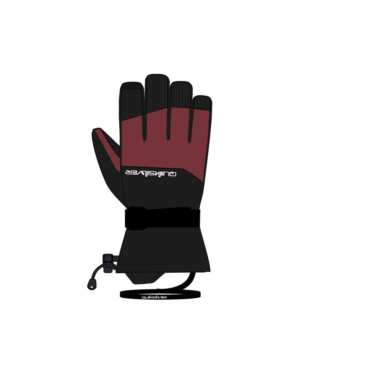 Quiksilver Mission Youth Gloves - Oxblood Red