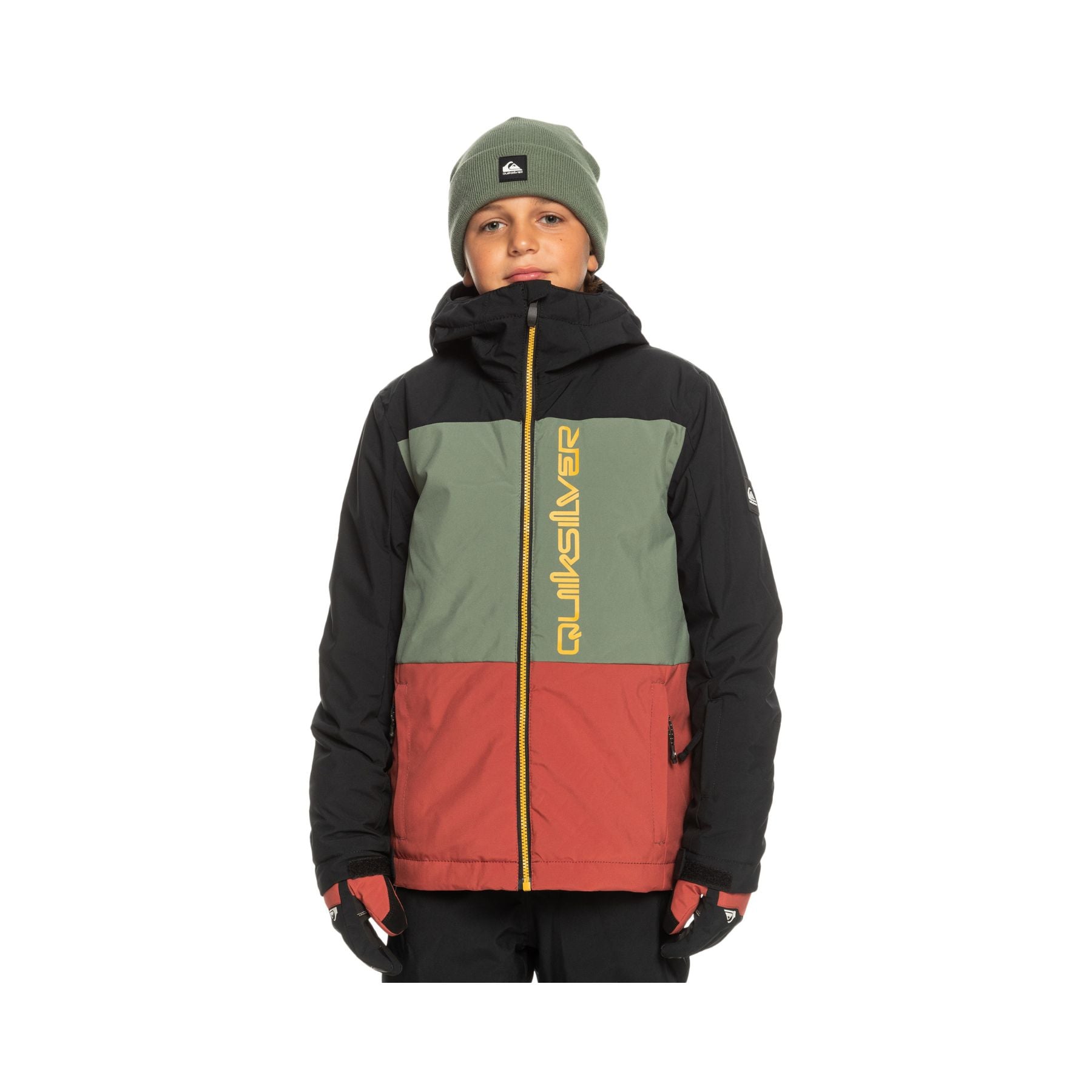 Quiksilver Side Hit Youth Jacket in True Black