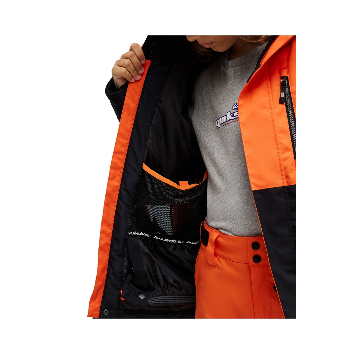 Quiksilver Titano Youth Jacket - Vermillon