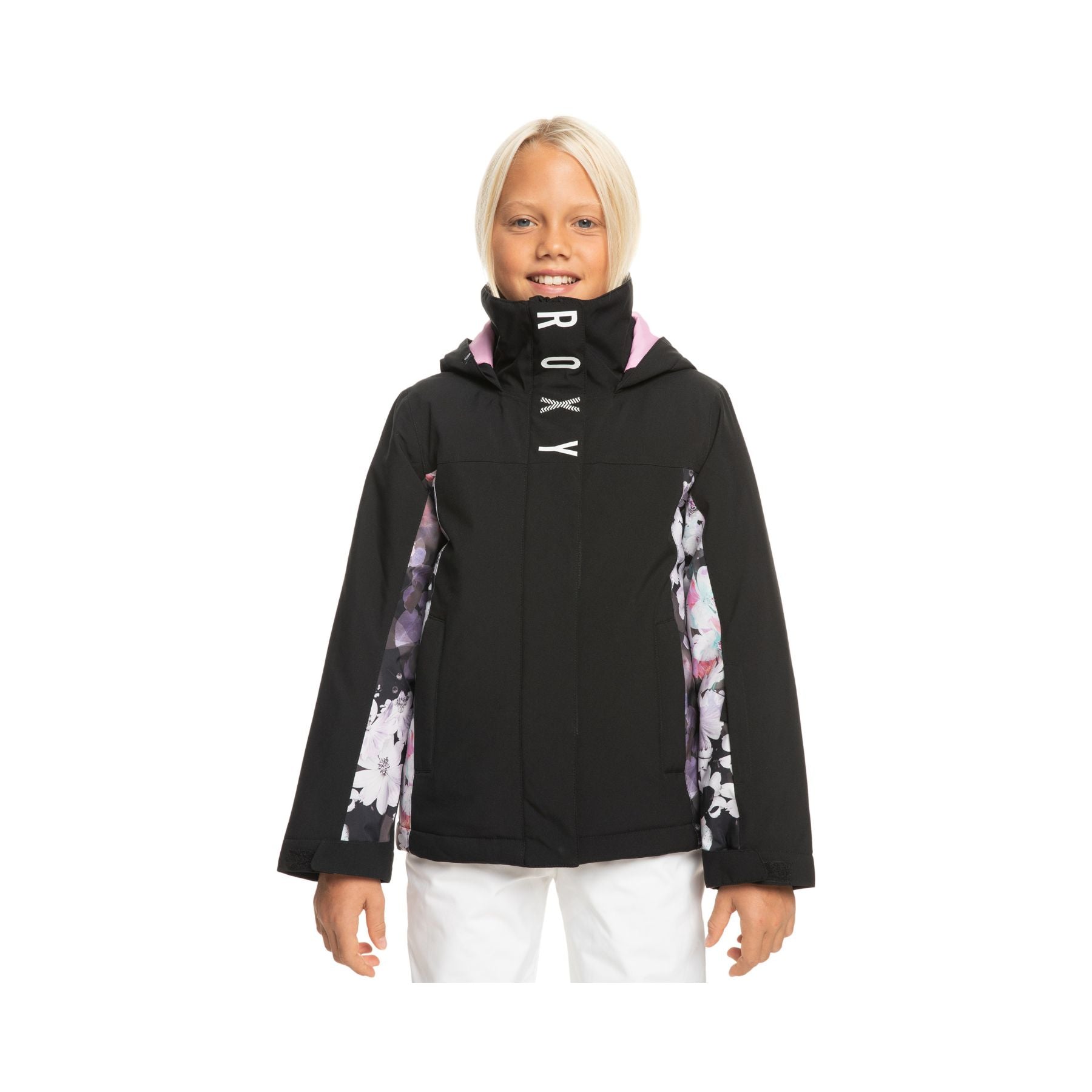 Roxy Galaxy Girls Jacket in Blurry Flower