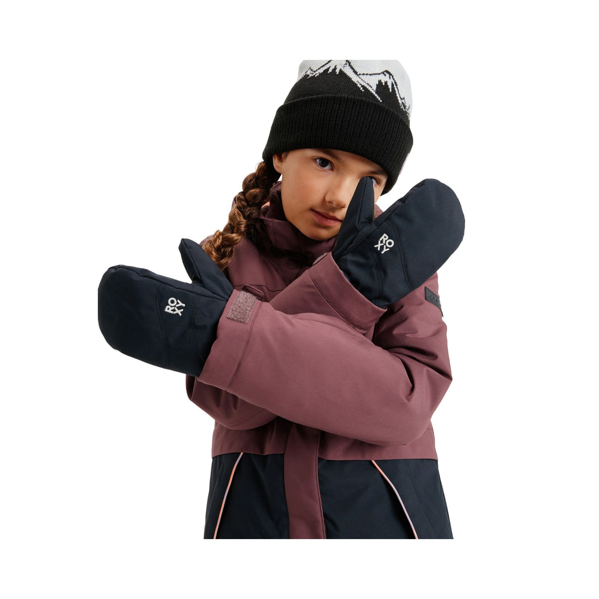 Roxy Jetty Solid Girl's Mitts - True Black