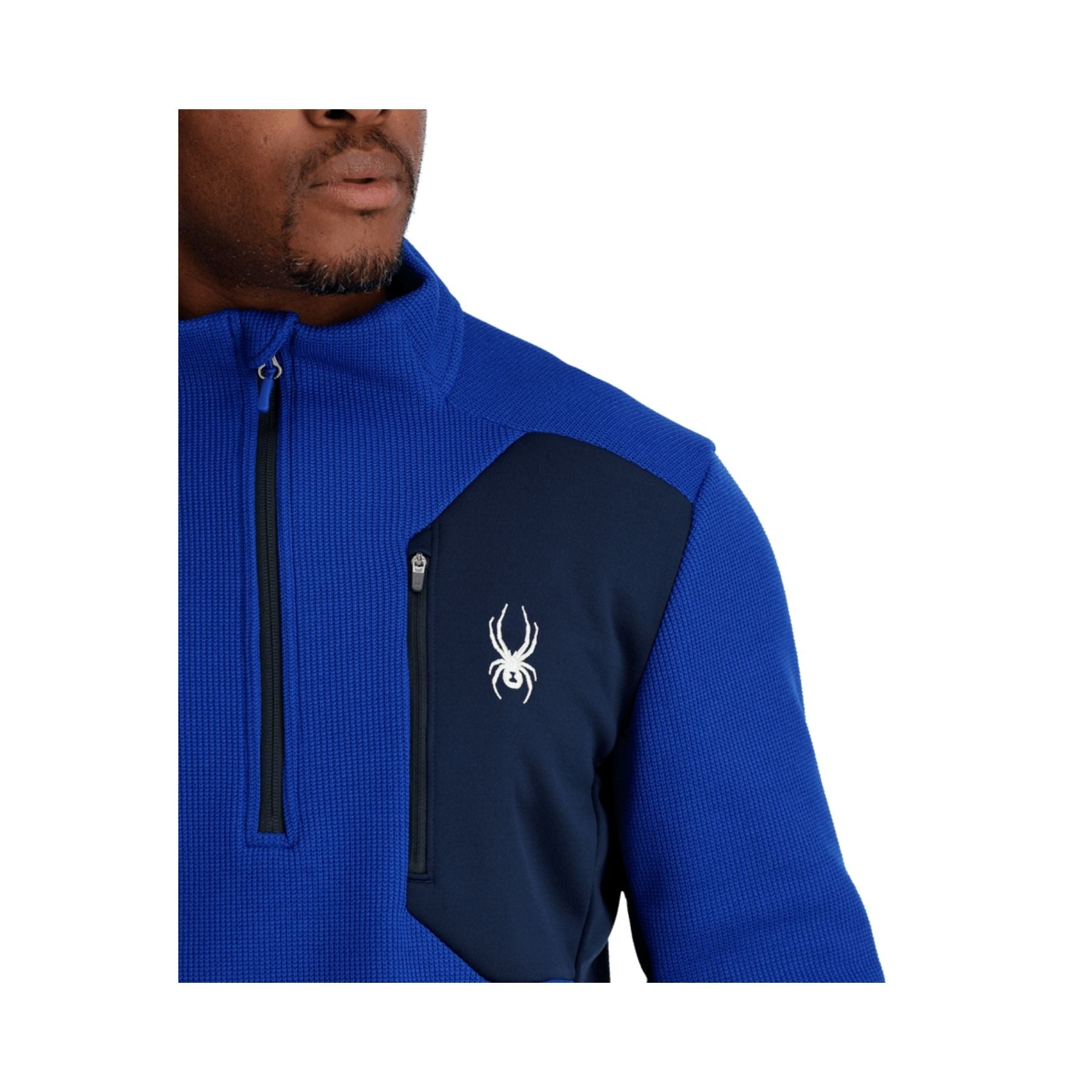 Spyder Bandit 1/2 Zip Jacket in Electric Blue