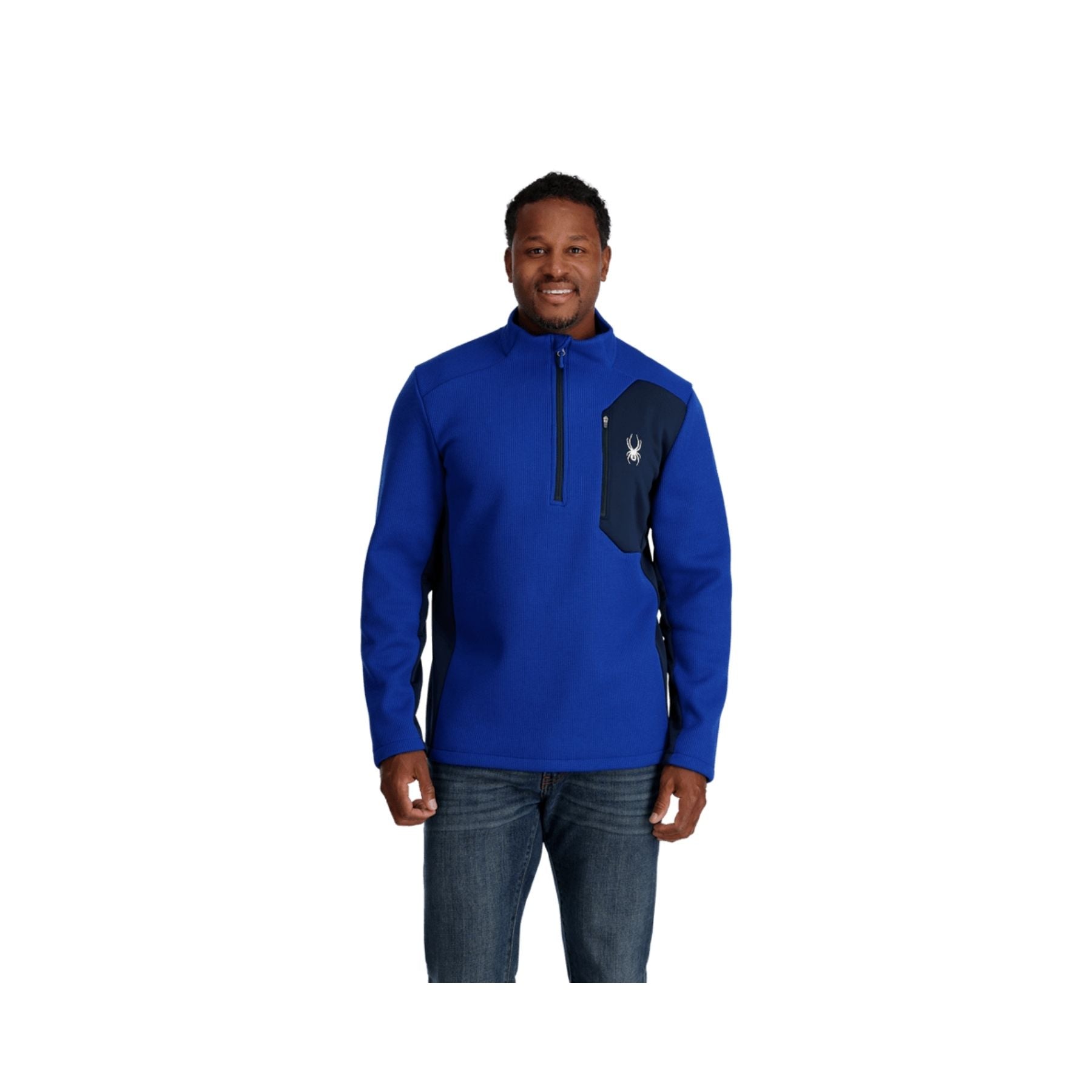 Spyder Bandit 1/2 Zip Jacket in Electric Blue