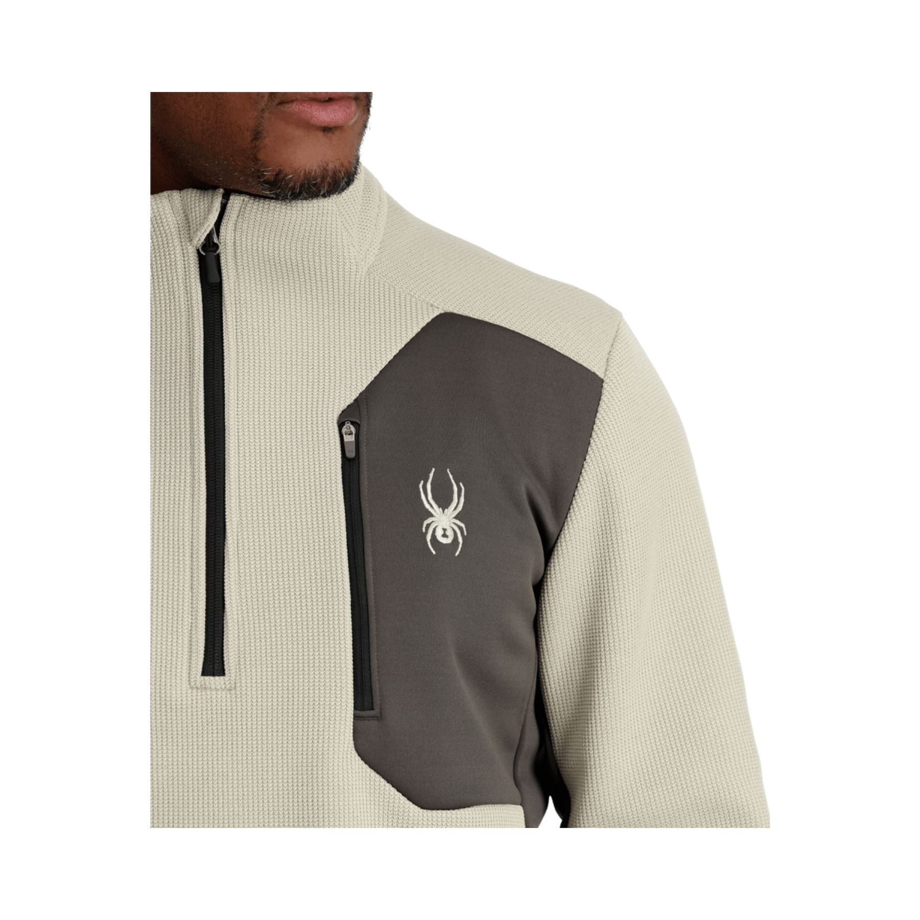Spyder Bandit 1/2 Zip Jacket in Sandstorm