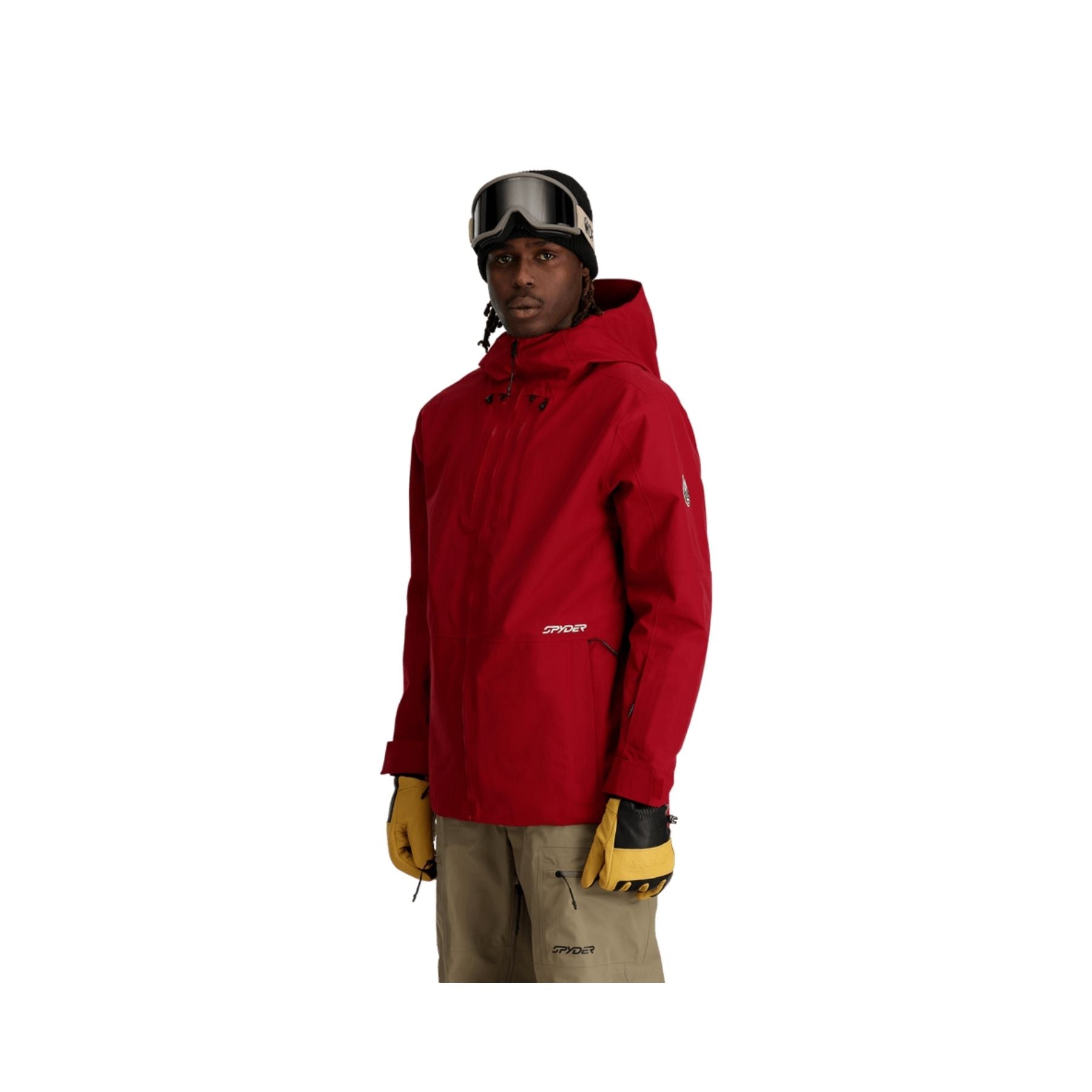 Spyder Jagged Gore-Tex Mens Ski Jacket in Mineral Red