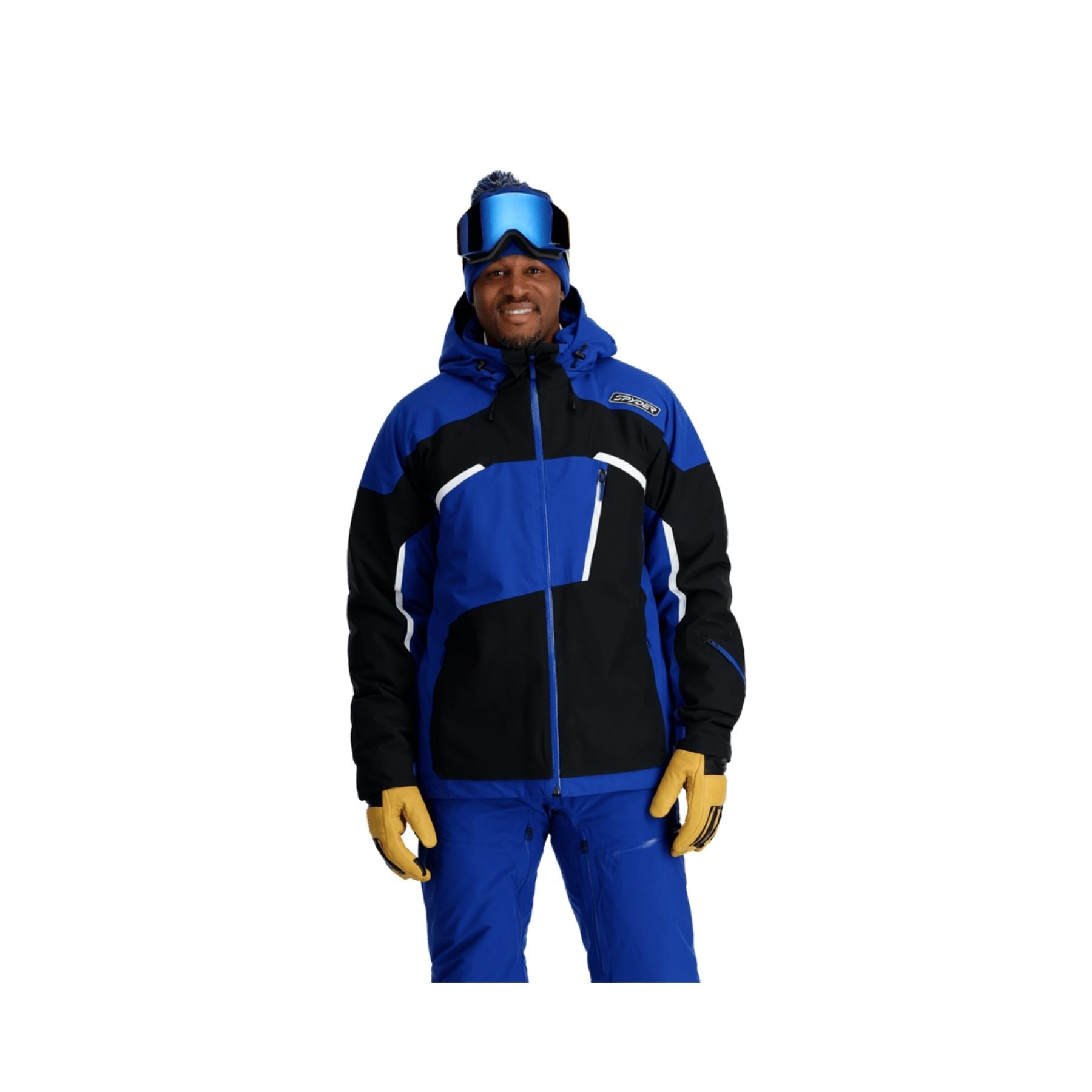 Spyder Leader Mens Ski Jacket in Electric Blue