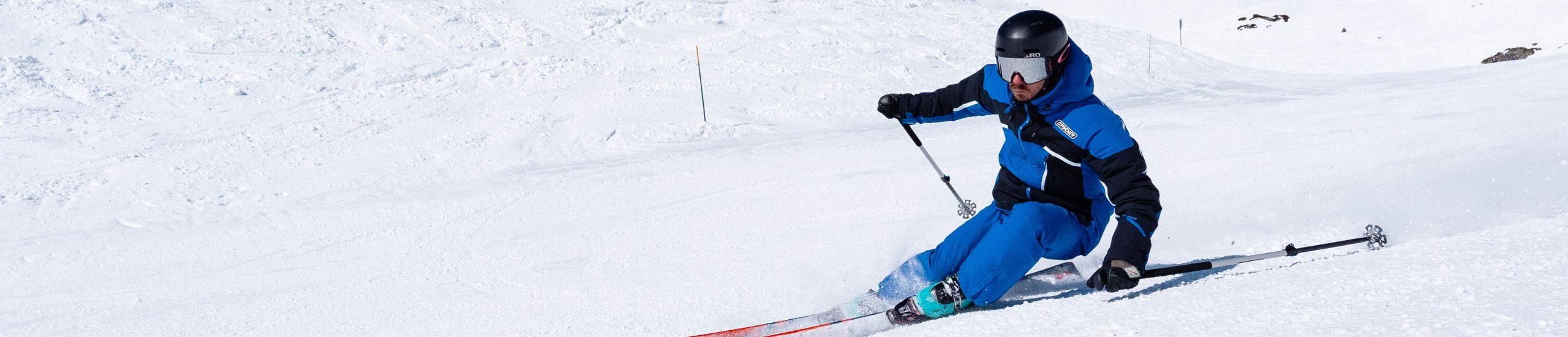 Skier in Spyder clothing and Spyder ski jackets