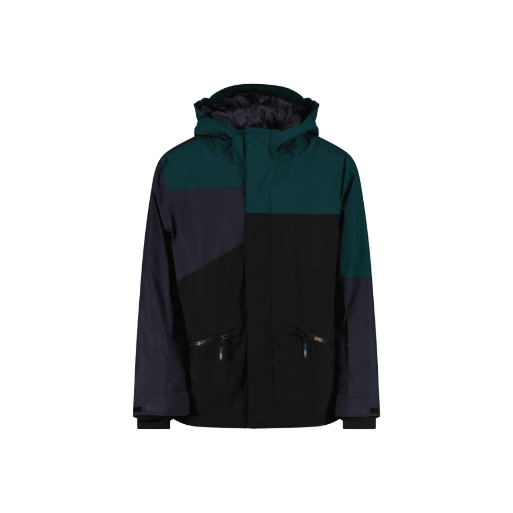 CMP Boy's Twill Ski Jacket in Nero Anthracite Alpine