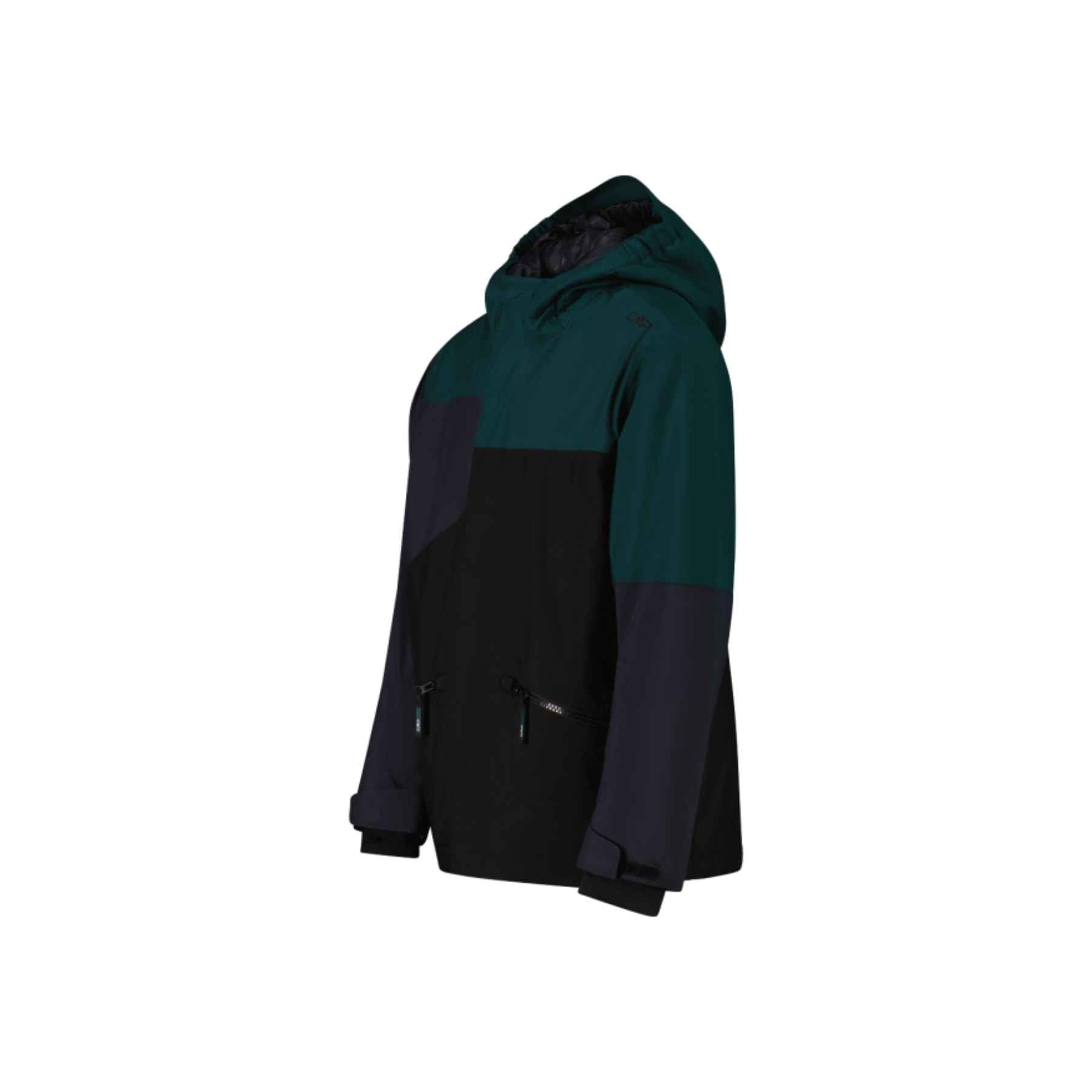 CMP Boy's Twill Ski Jacket in Nero Anthracite Alpine