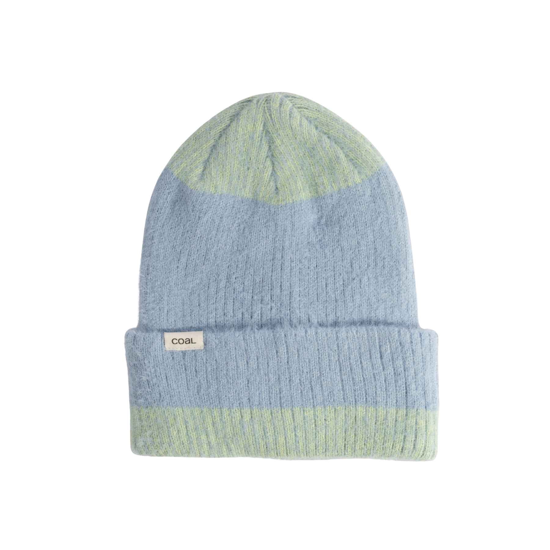 Coal Pearl Beanie - Periwinkle/Honeydew