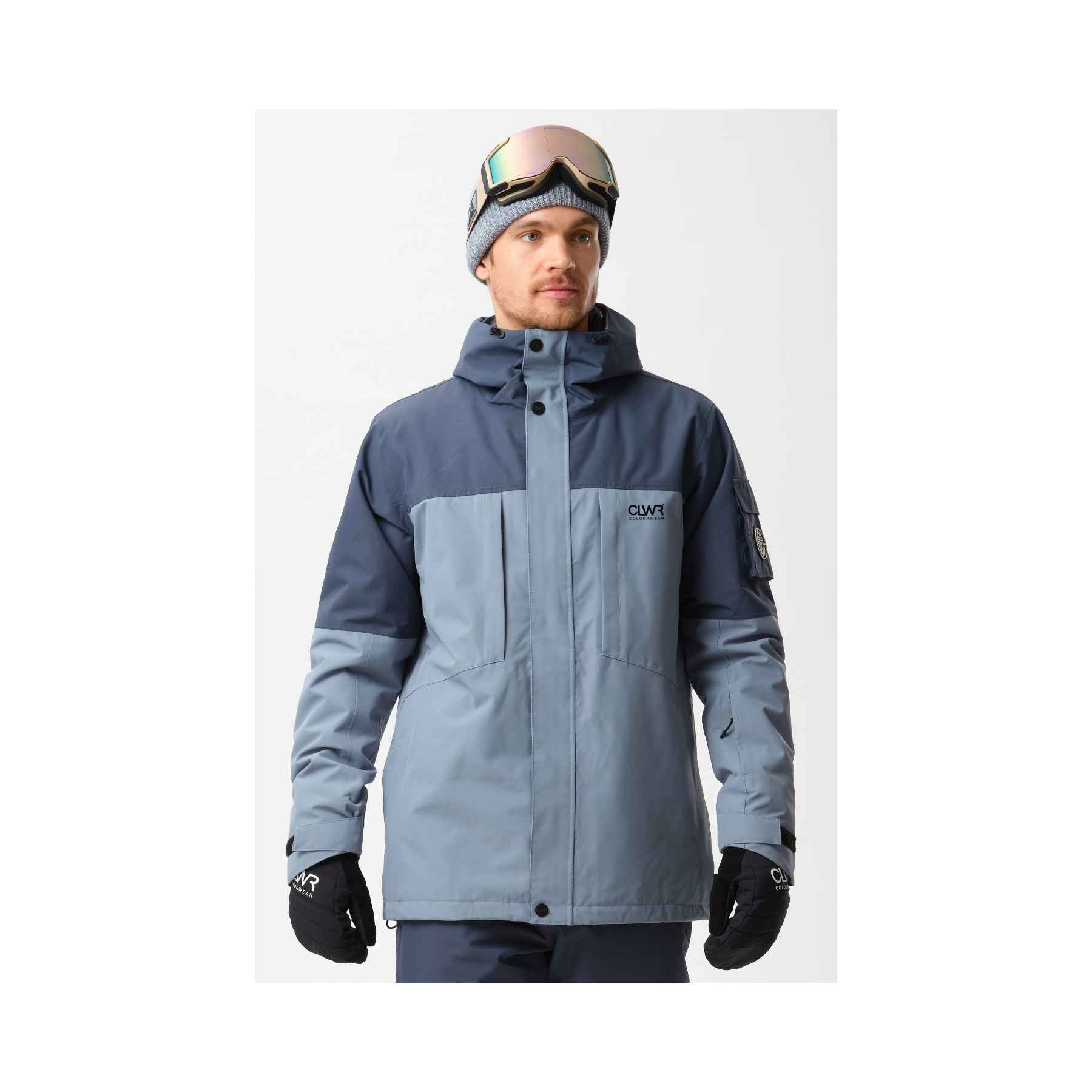 Colourwear Eagle Jacket in Grey Blue