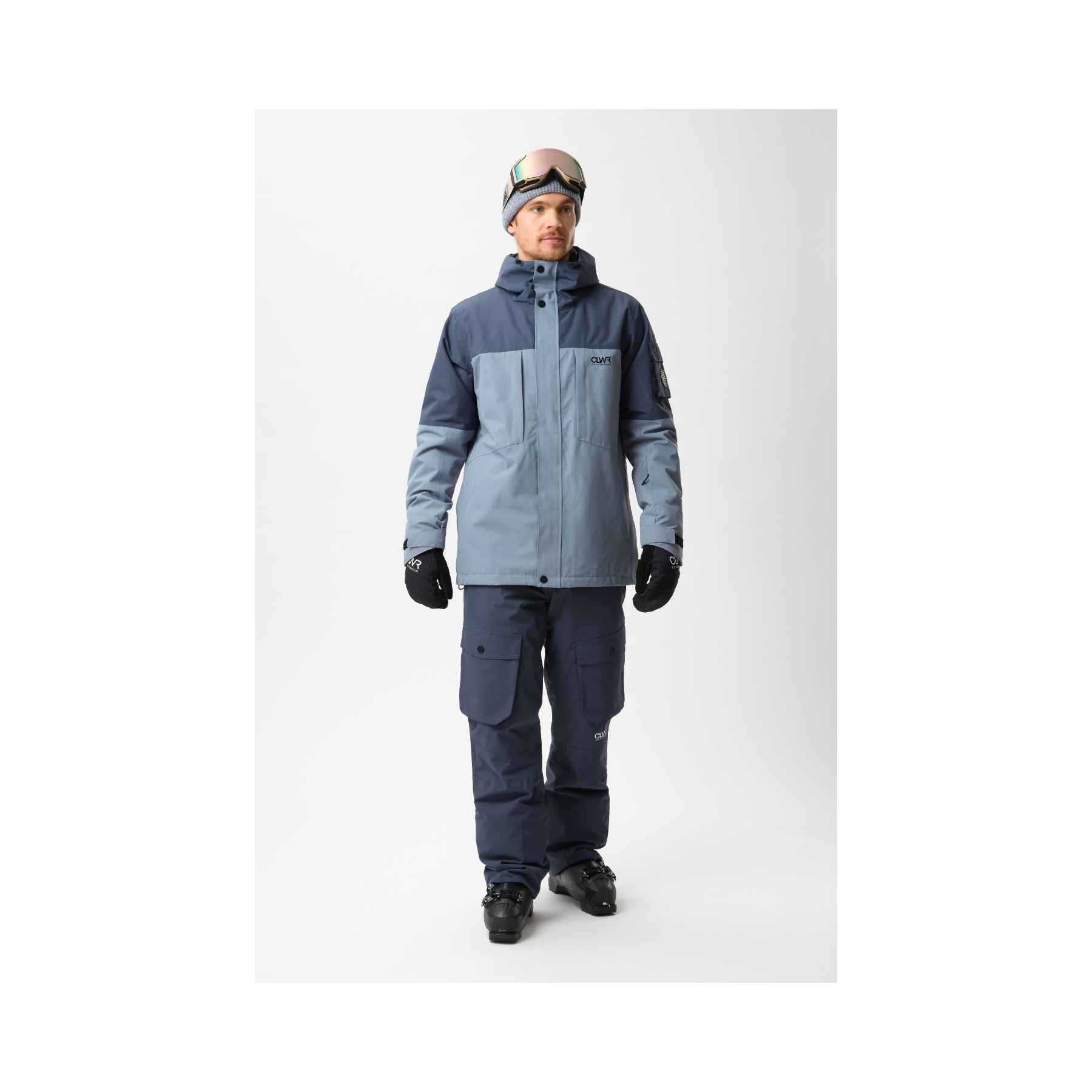 Colourwear Eagle Jacket in Grey Blue