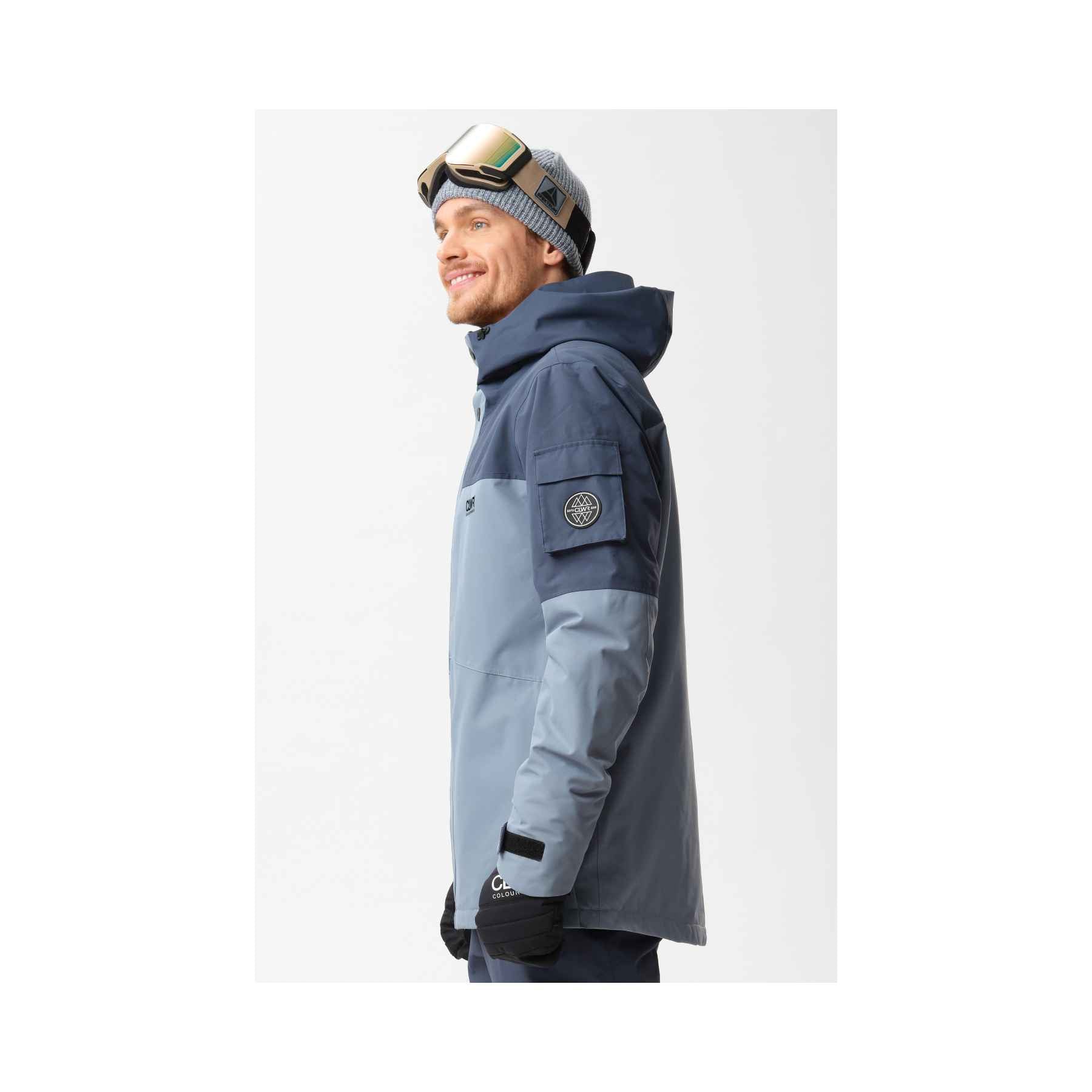Colourwear Eagle Jacket in Grey Blue