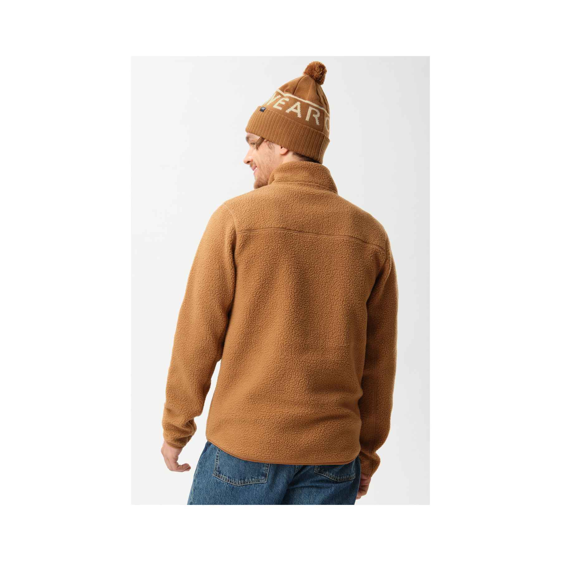 Colourwear Snap Pile Fleece in Workwear Brown
