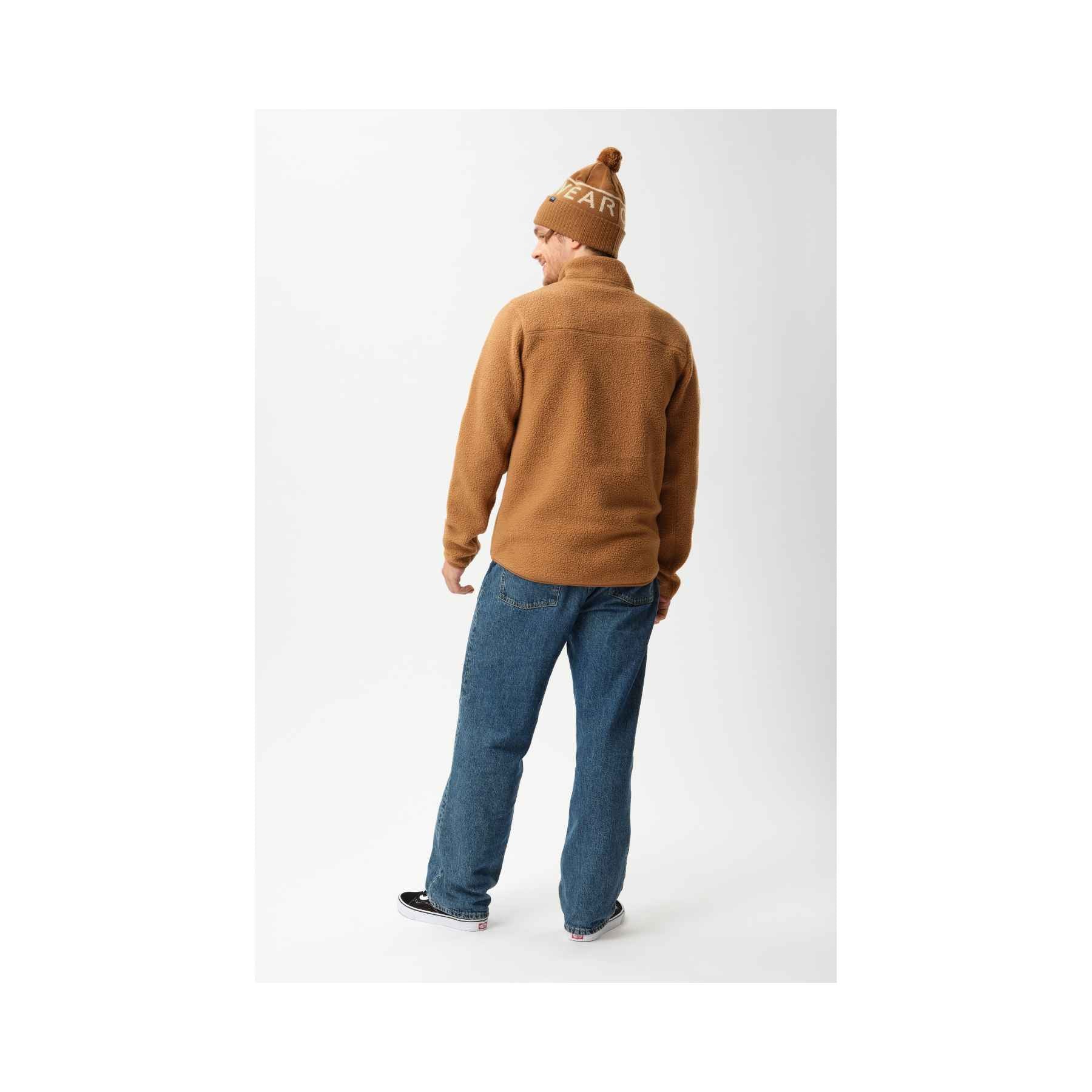 Colourwear Snap Pile Fleece in Workwear Brown