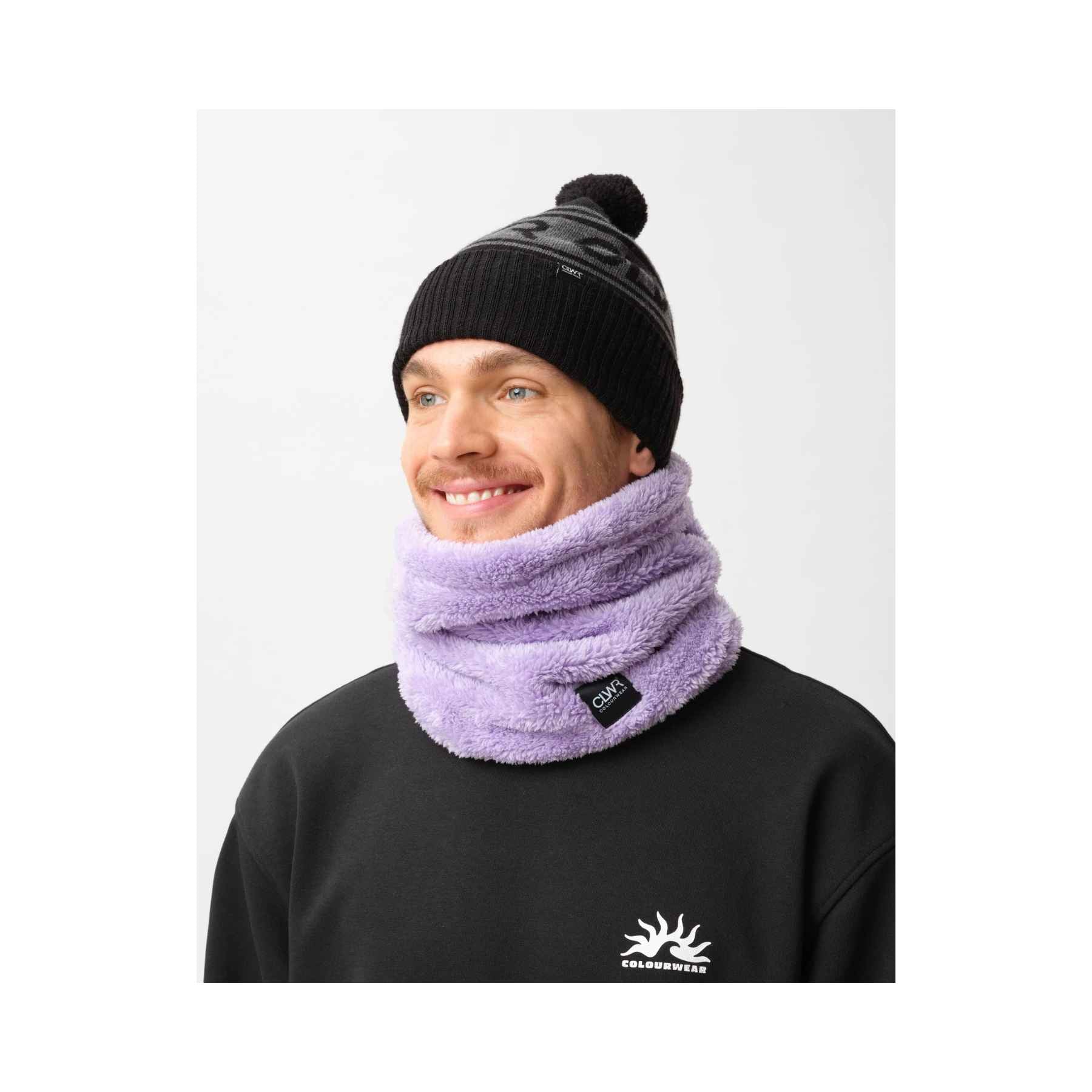 Colourwear Fluffy Tube In Purple