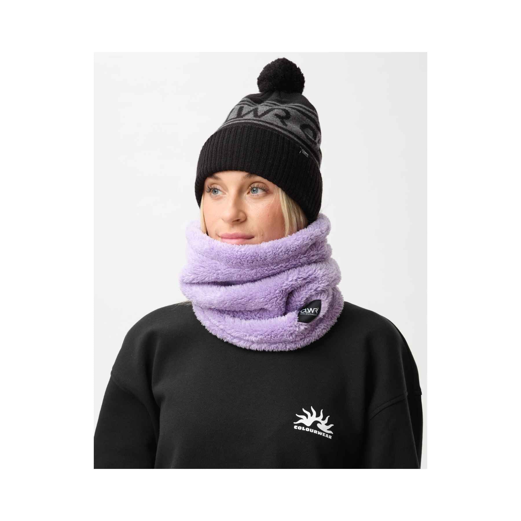 Colourwear Fluffy Tube In Purple