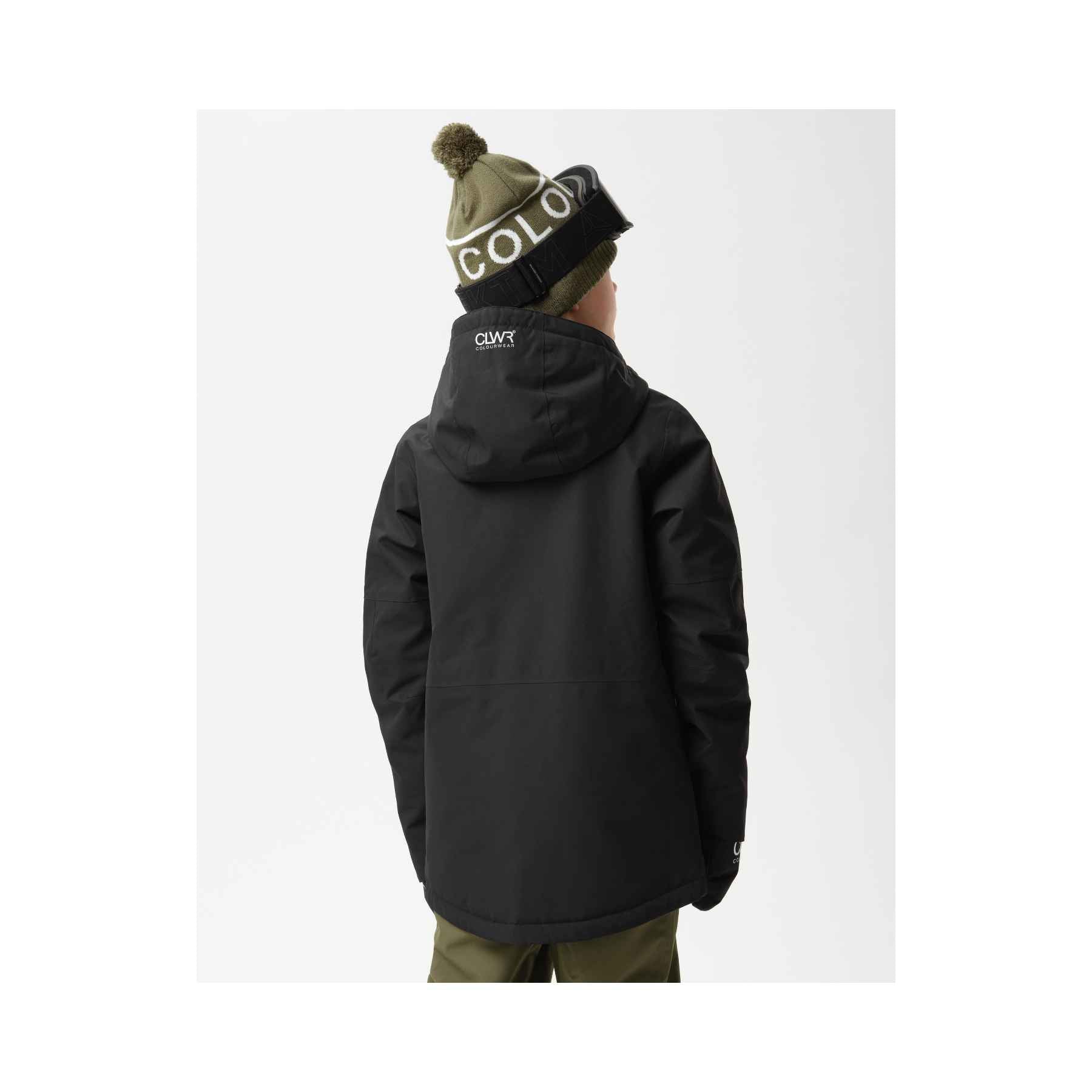 Colourwear Youth Pow Jacket in Black
