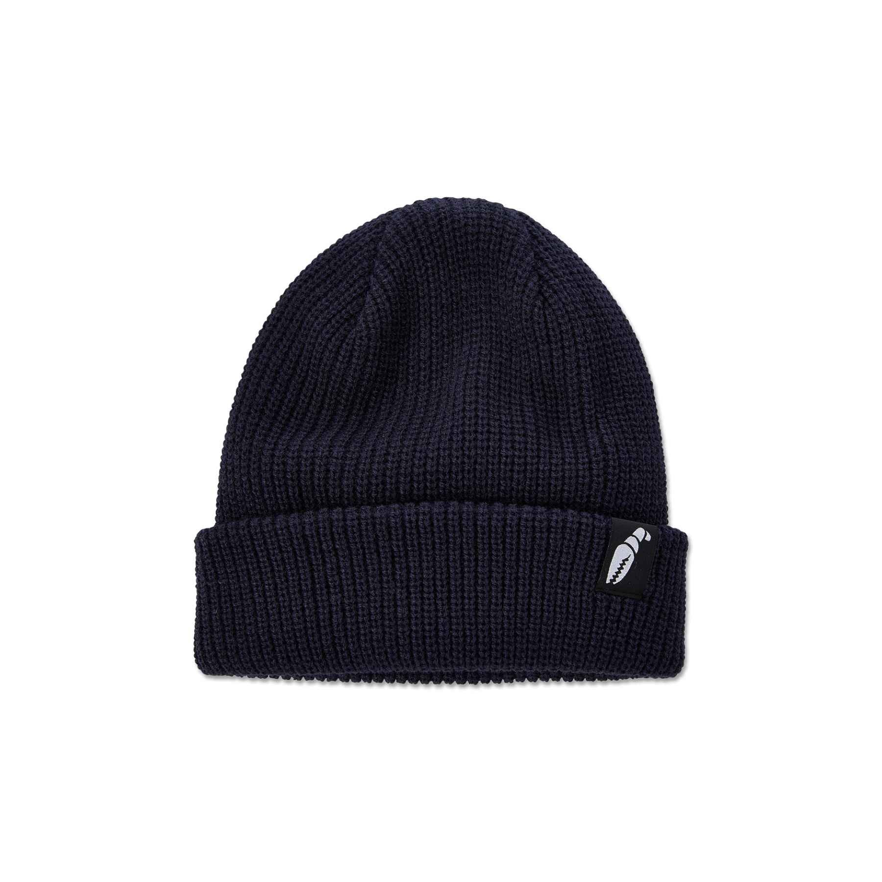 Crab Grab Claw Label Beanie in Navy